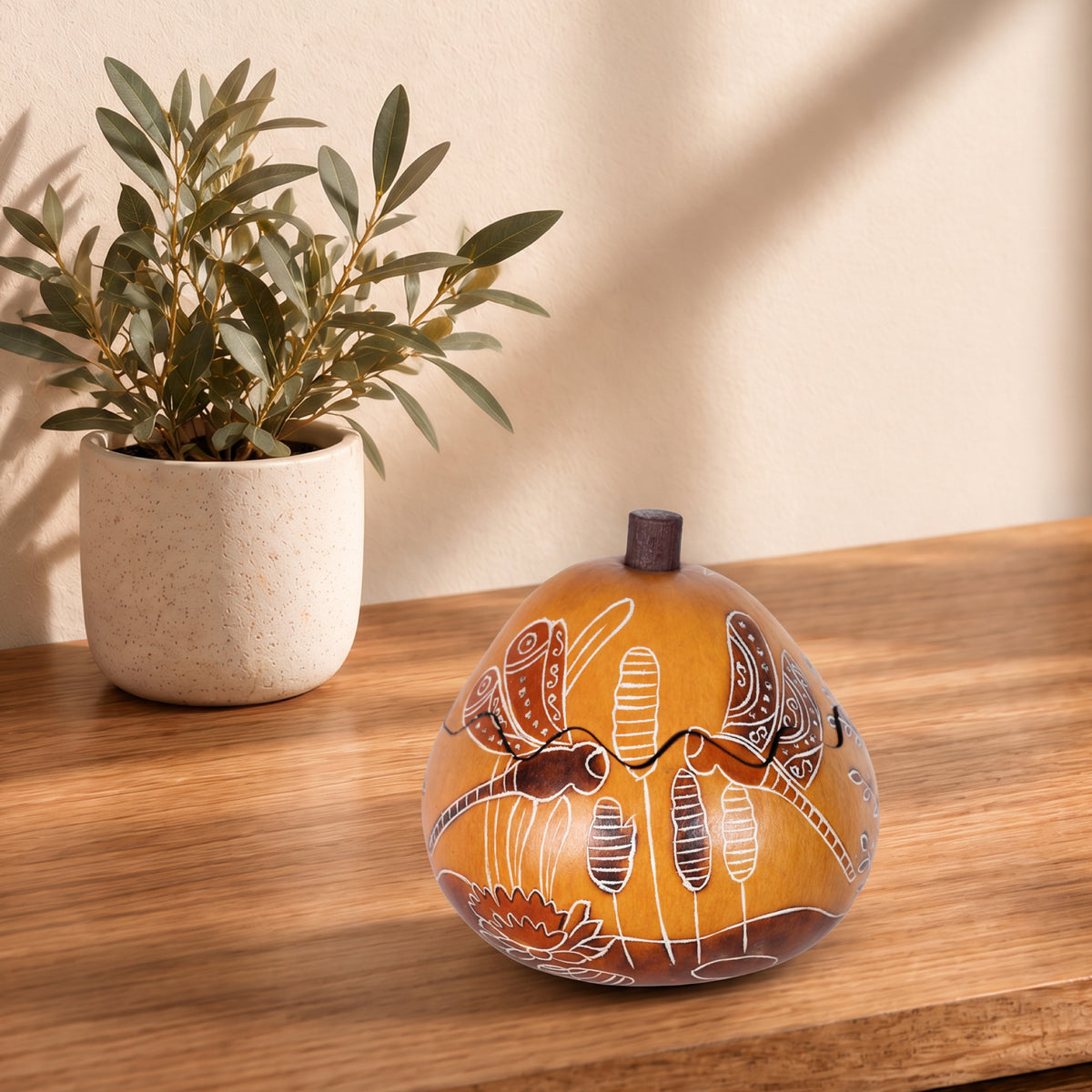 Dragonfly - Mini Gourd Box