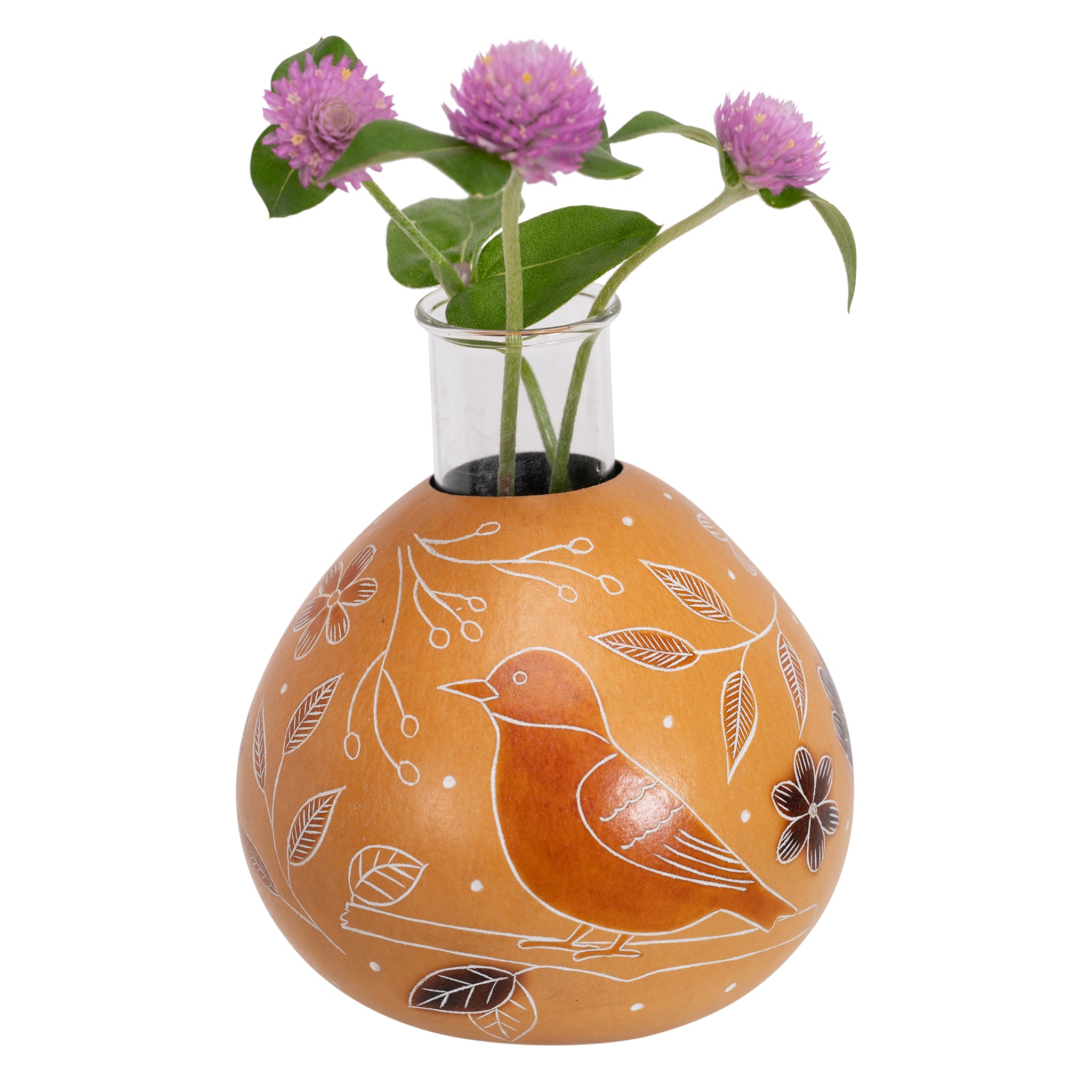 Wild Flowers - Gourd Bud Vase