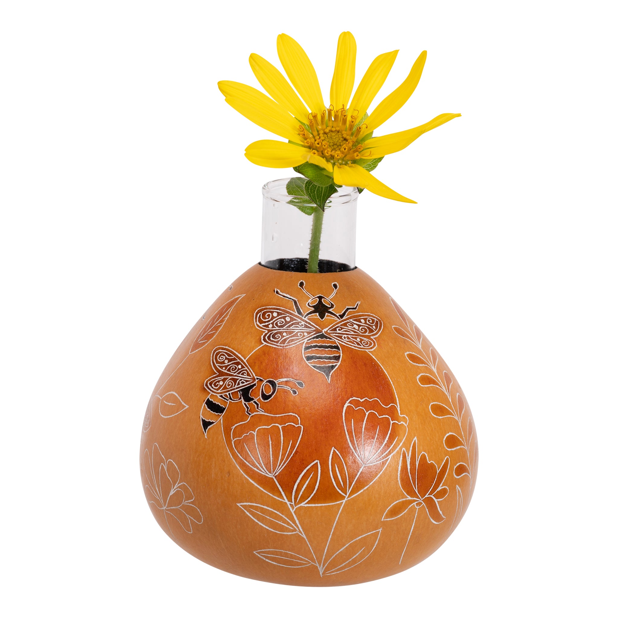 Wild Flowers - Gourd Bud Vase