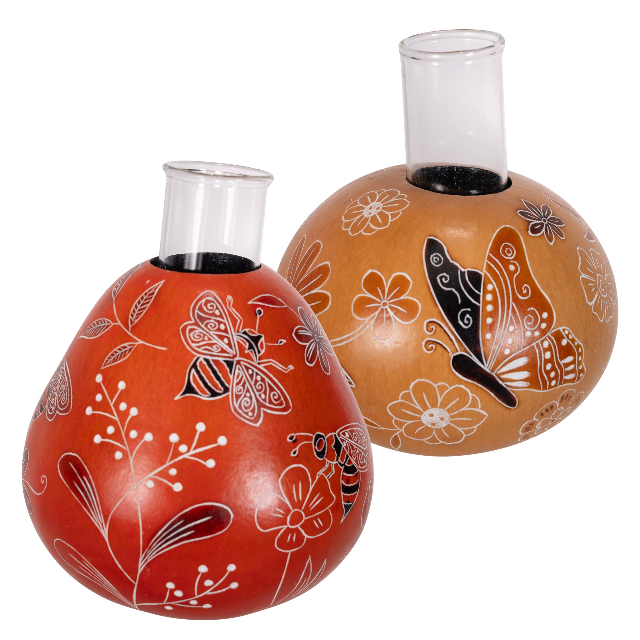 Wild Flowers - Gourd Bud Vase