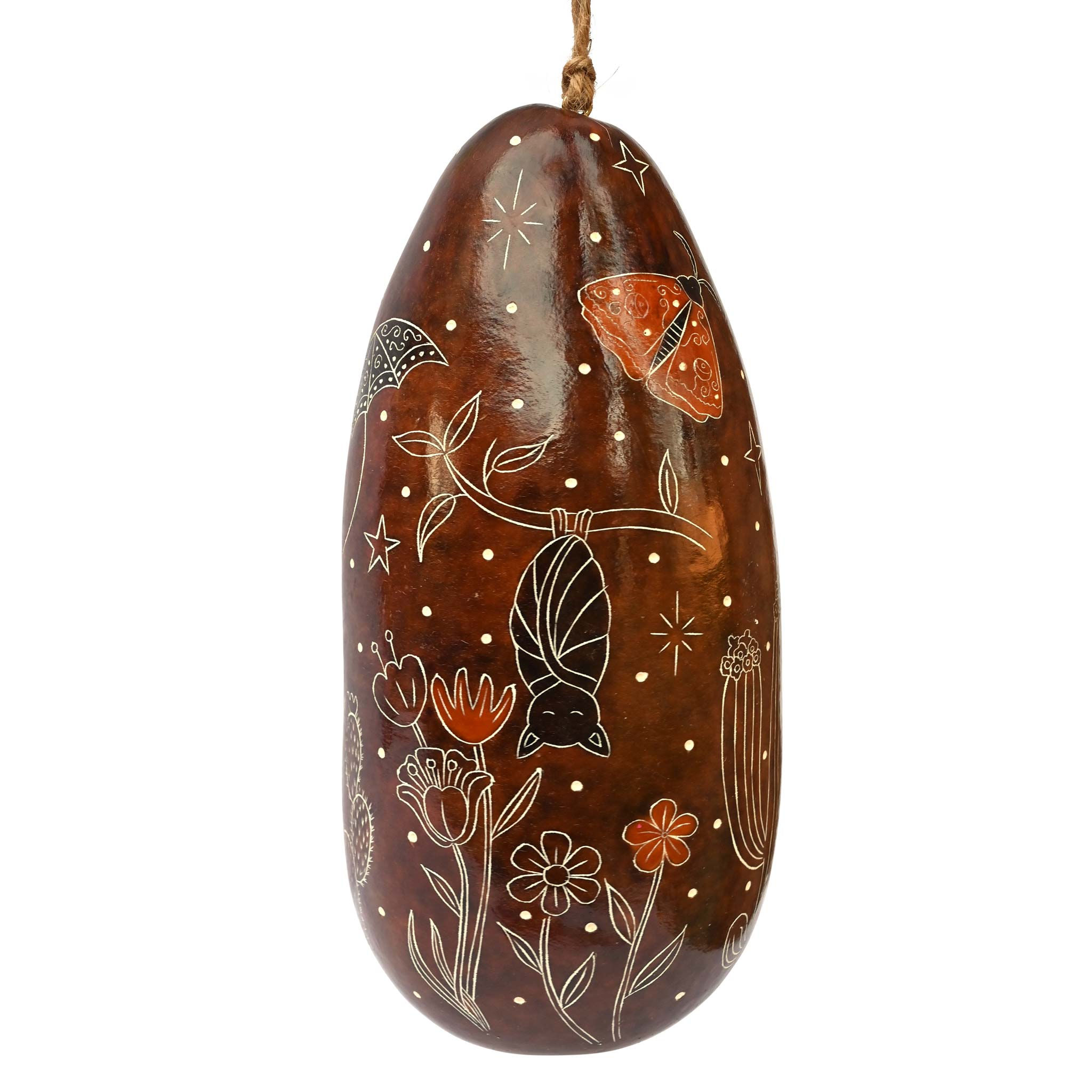 Night Pollinators - Gourd Birdhouse