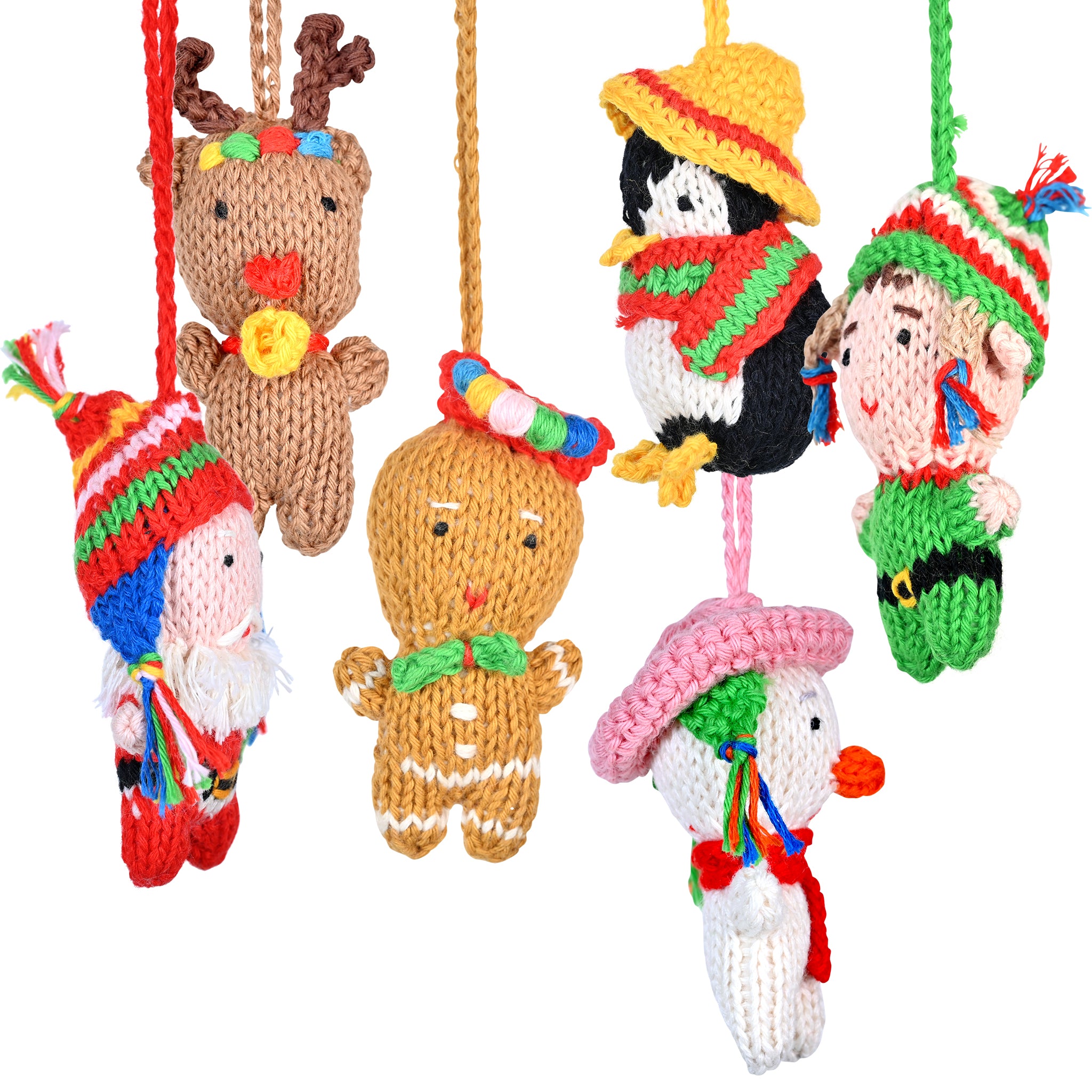 Christmas Pals Organic Cotton Ornament Mix