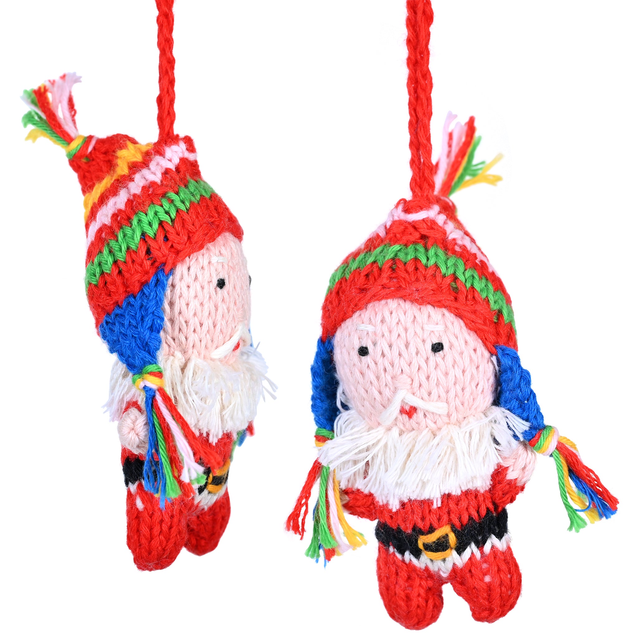 Santa - Organic Cotton Ornament