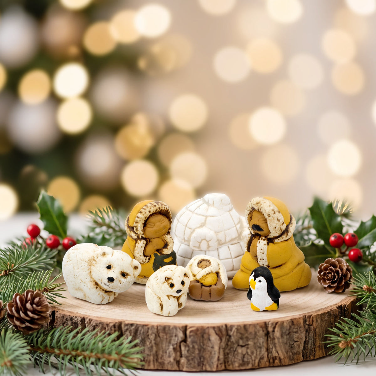 Polar - Mini Nativity Set of 7, 1"H