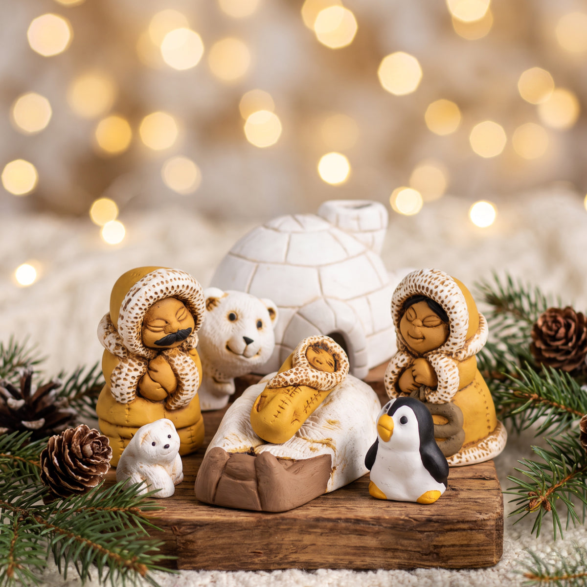 Polar - Small Nativity Set of 8, 2.25" H