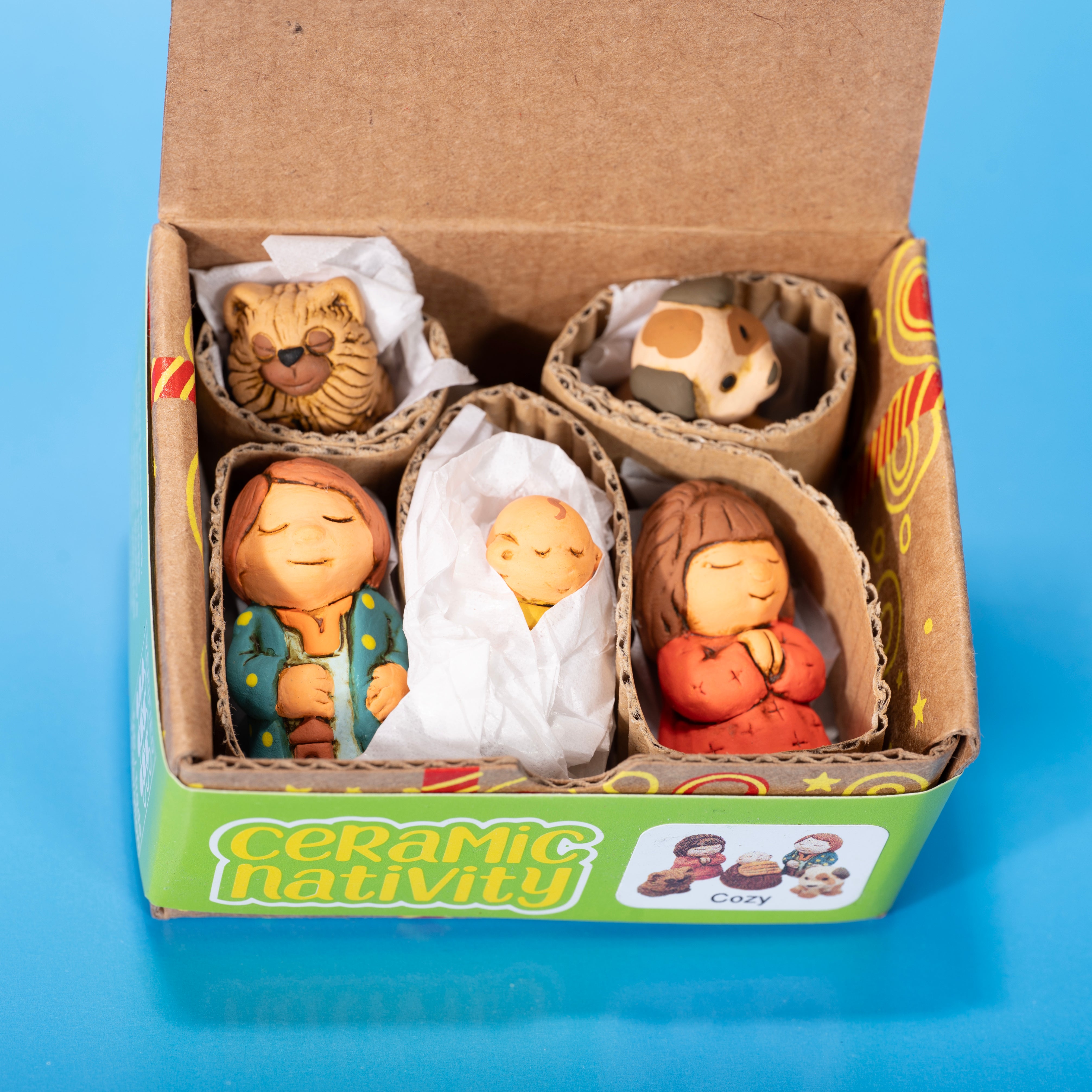 Cozy - Mini Nativity Set of 6, 1" H