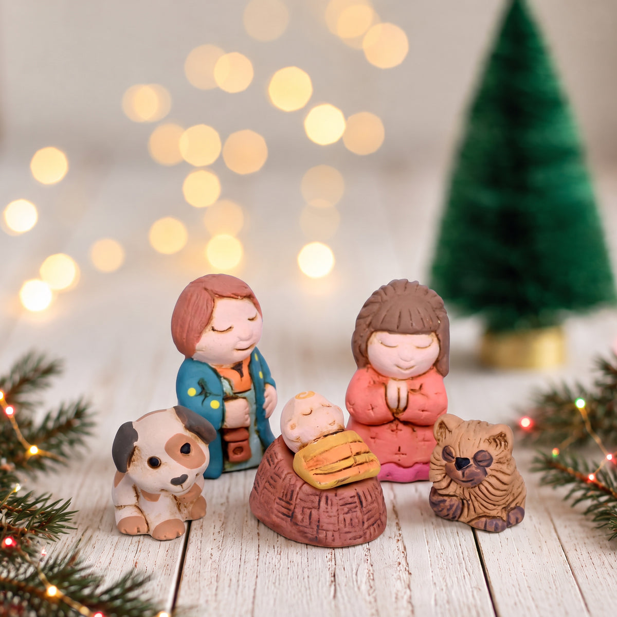 Cozy - Mini Nativity Set of 6, 1" H