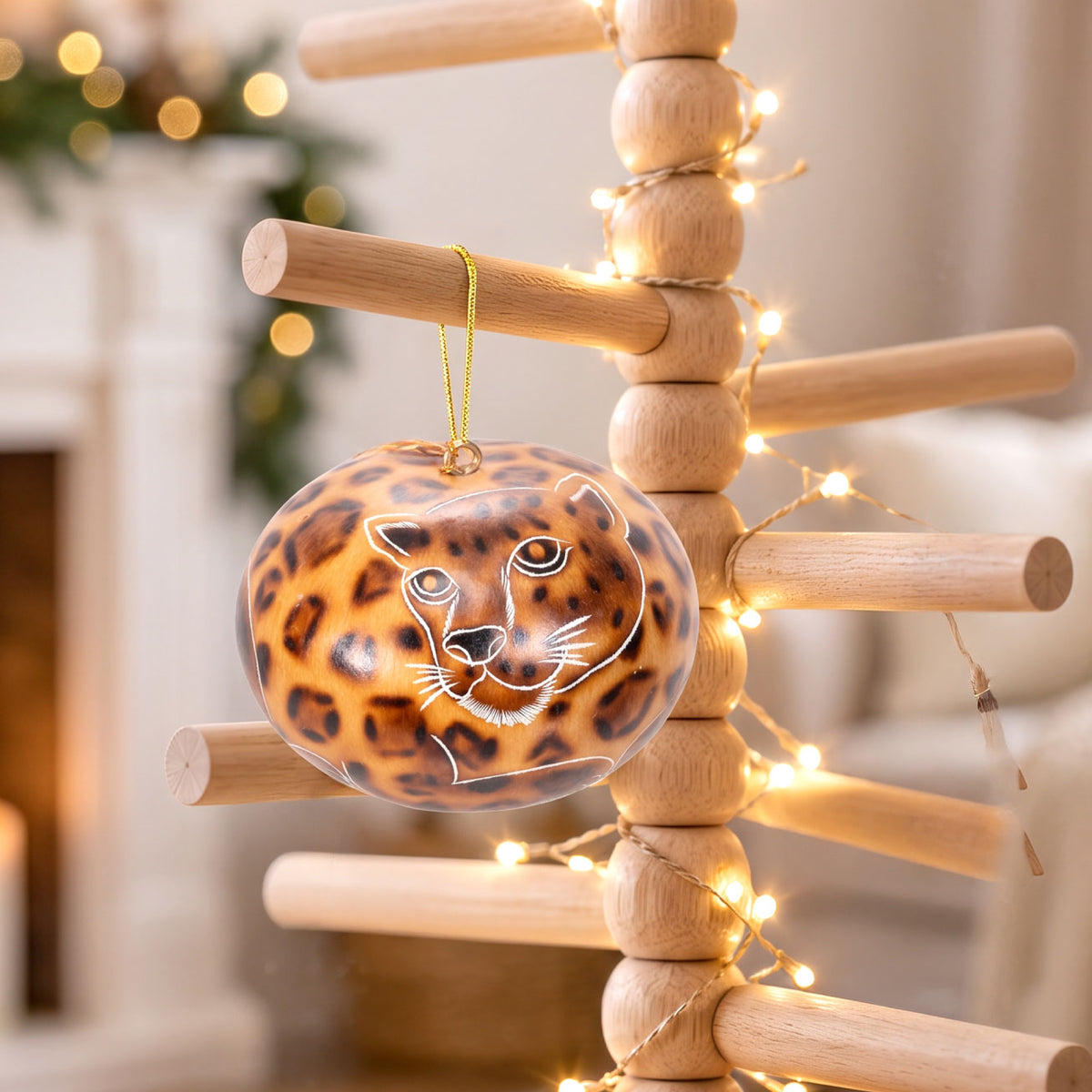 Jaguar - Gourd Ornament