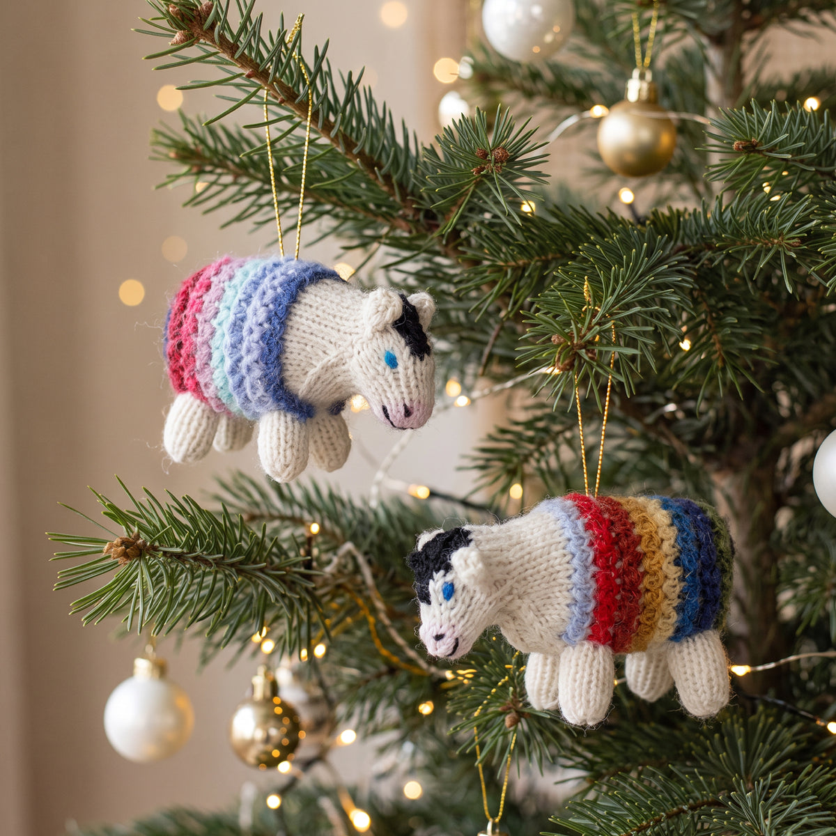 Cow - Alpaca Knitted Ornament