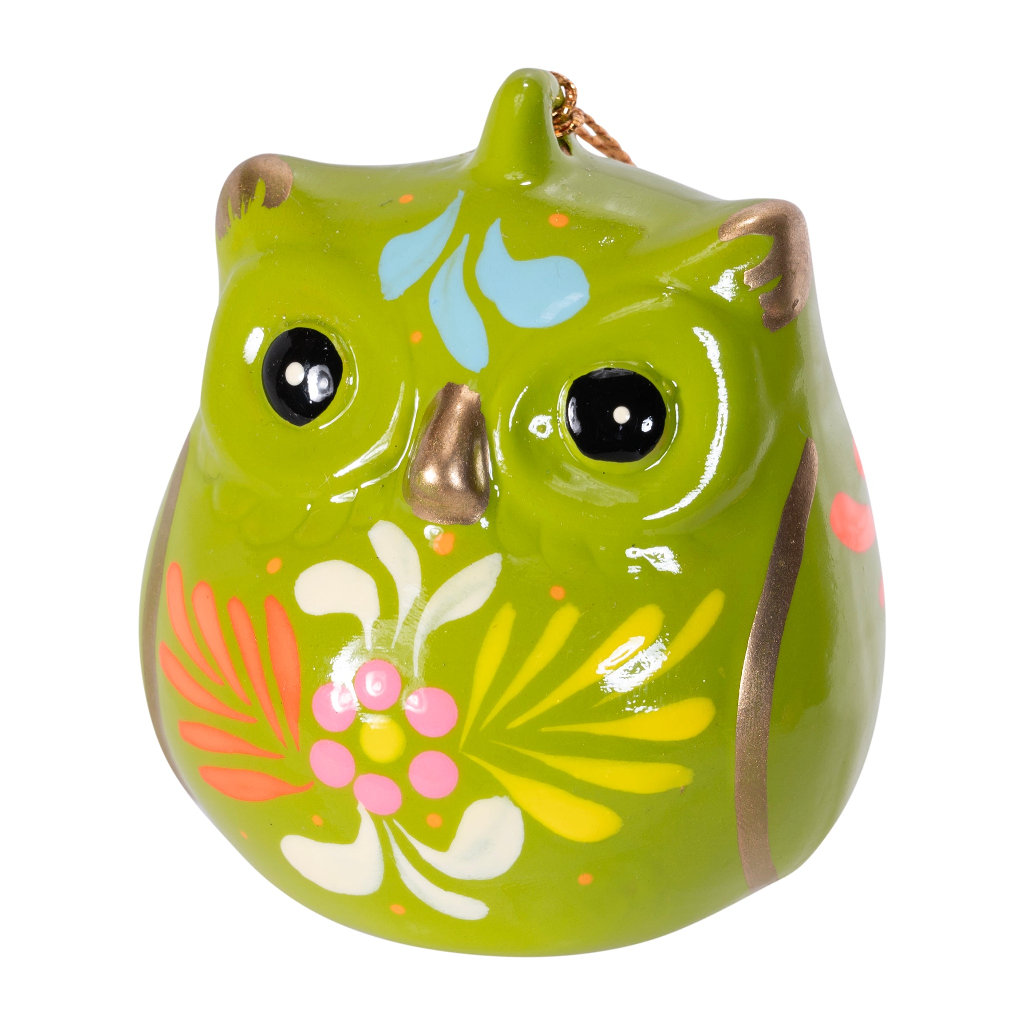 Owl - Confetti Ceramic Ornament