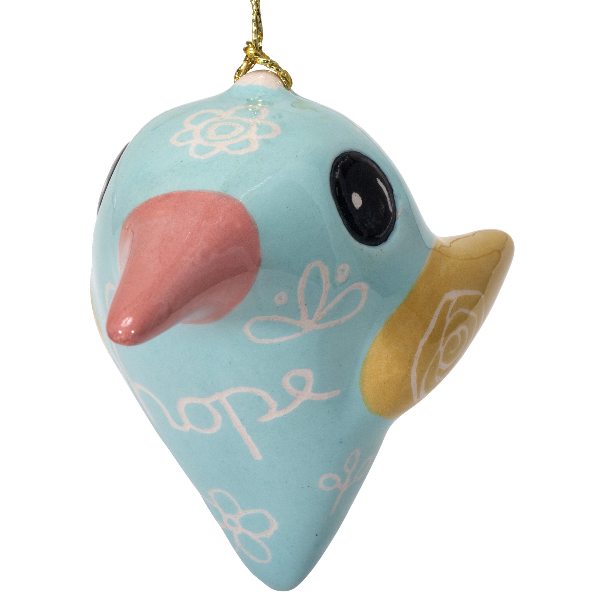 Charming Hummingbird - Glazed Ornament