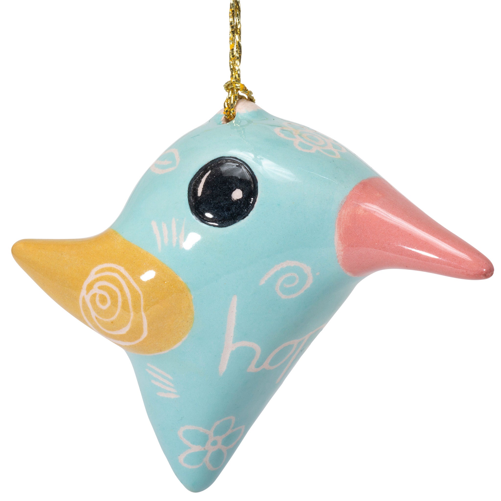 Charming Hummingbird - Glazed Ornament