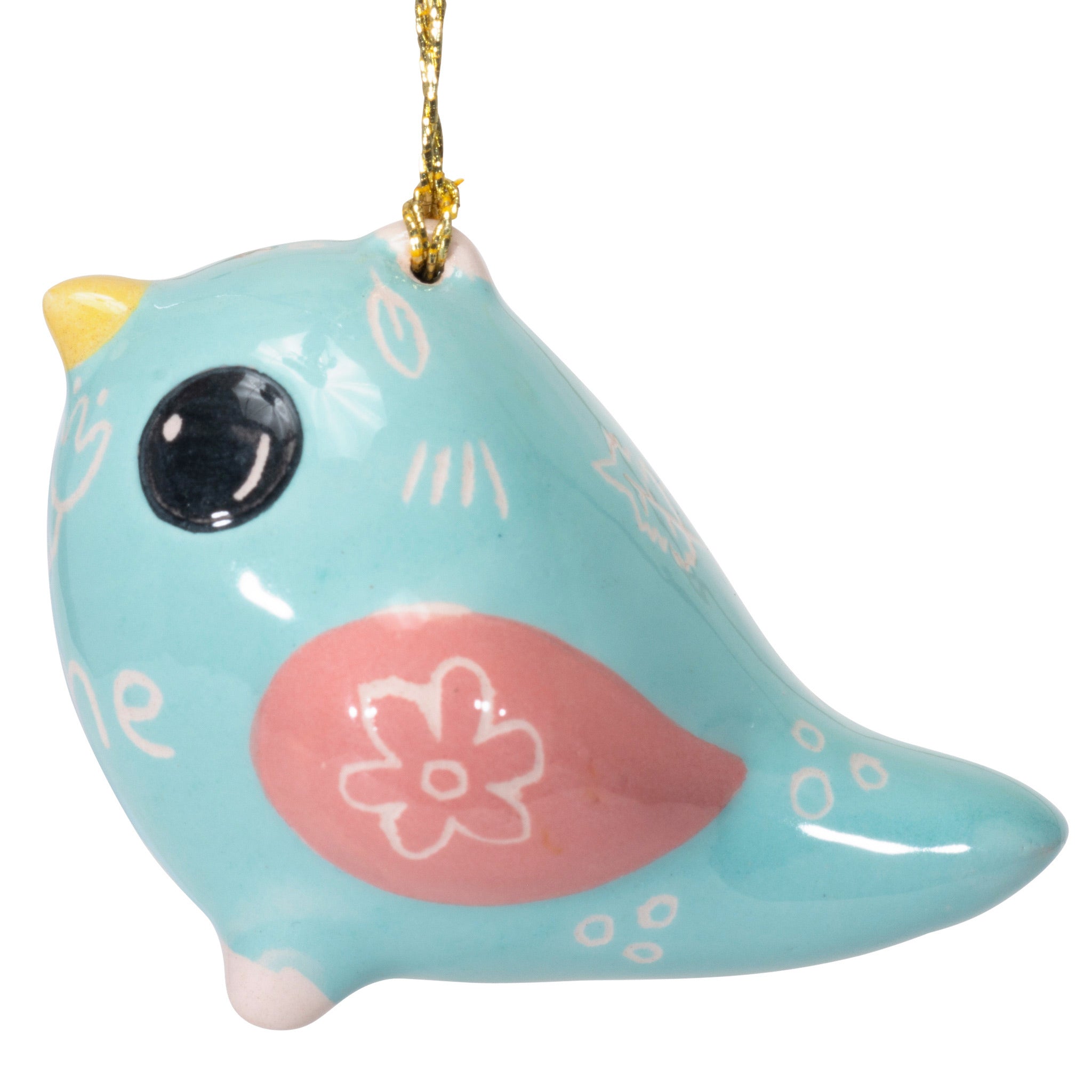 Charming Bird - Glazed Ornament