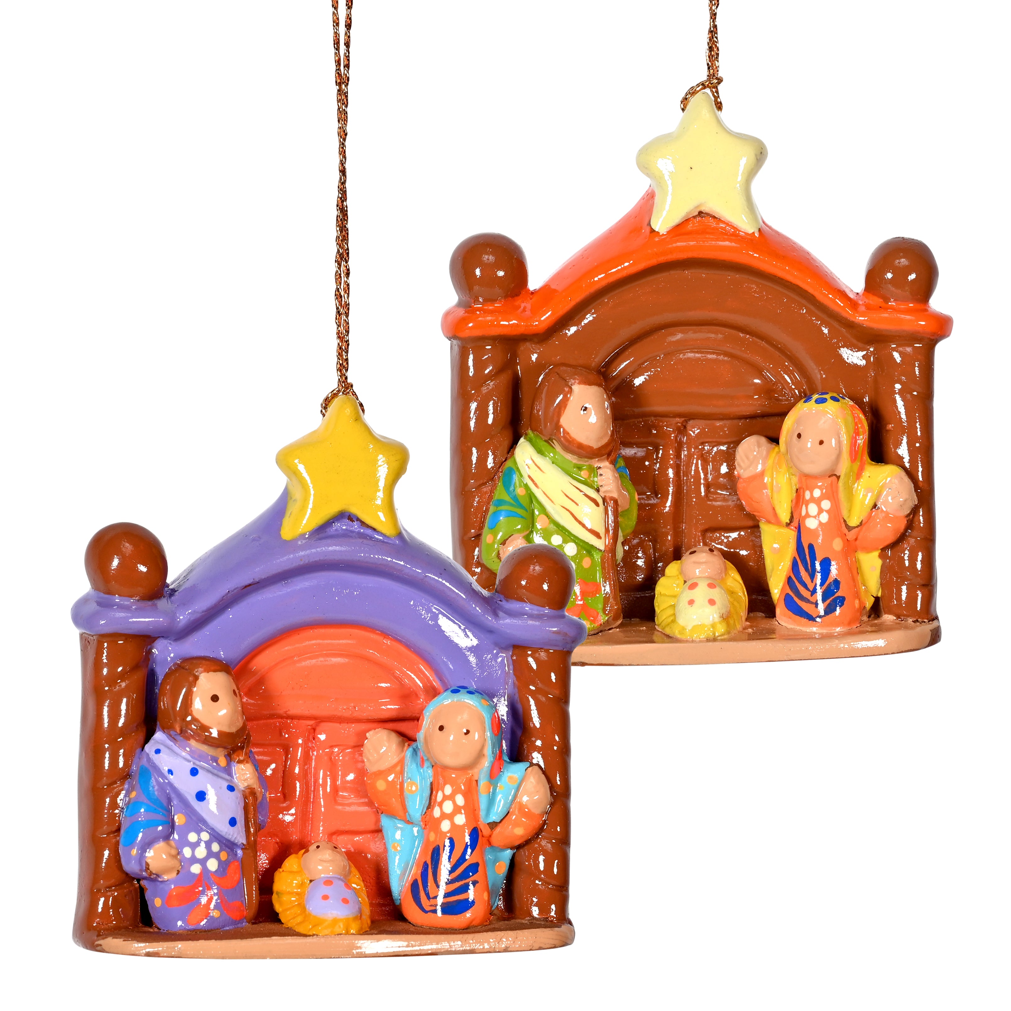 Portal Nativity Ceramic Ornament