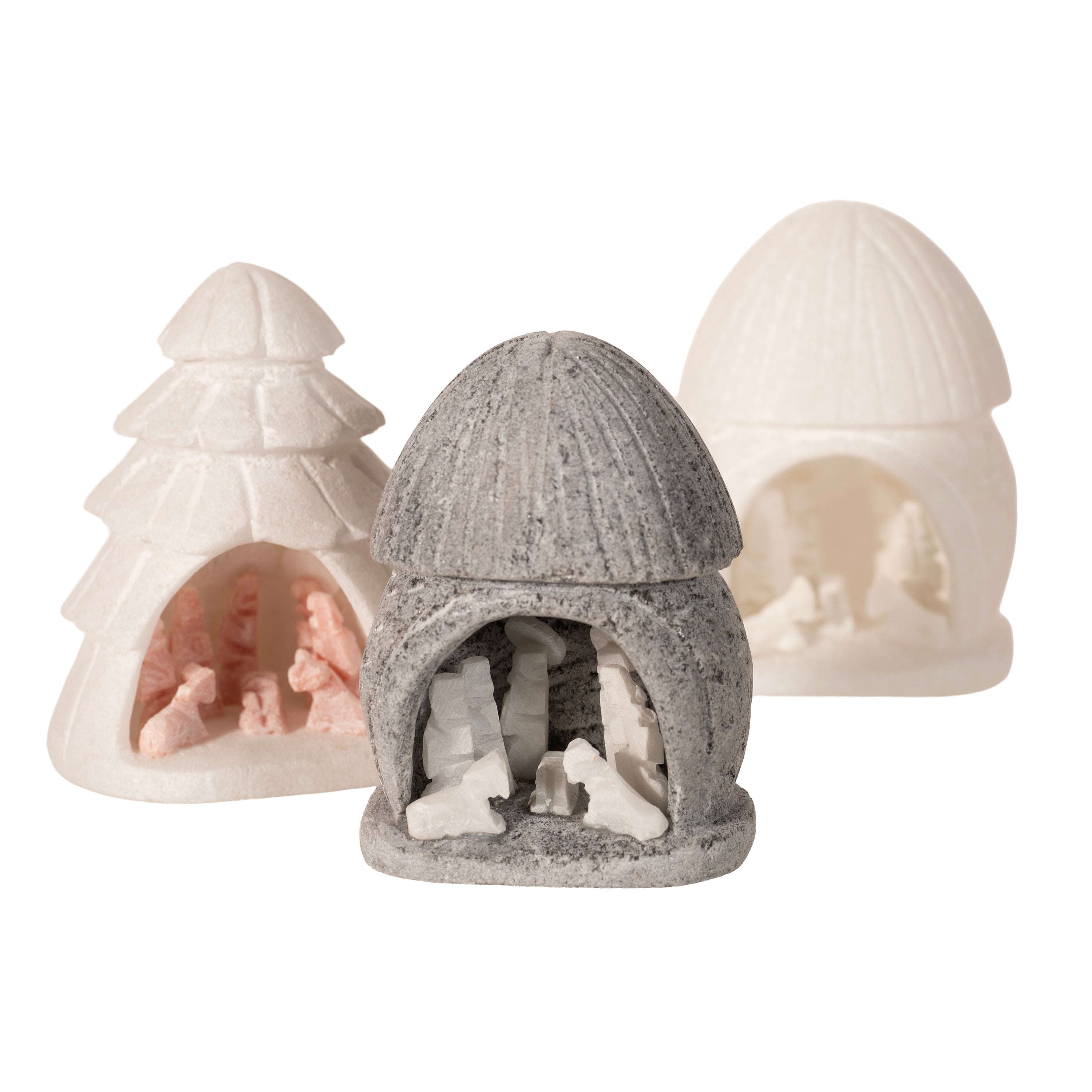 Nativity Alabaster Carving - Medium 2.25"