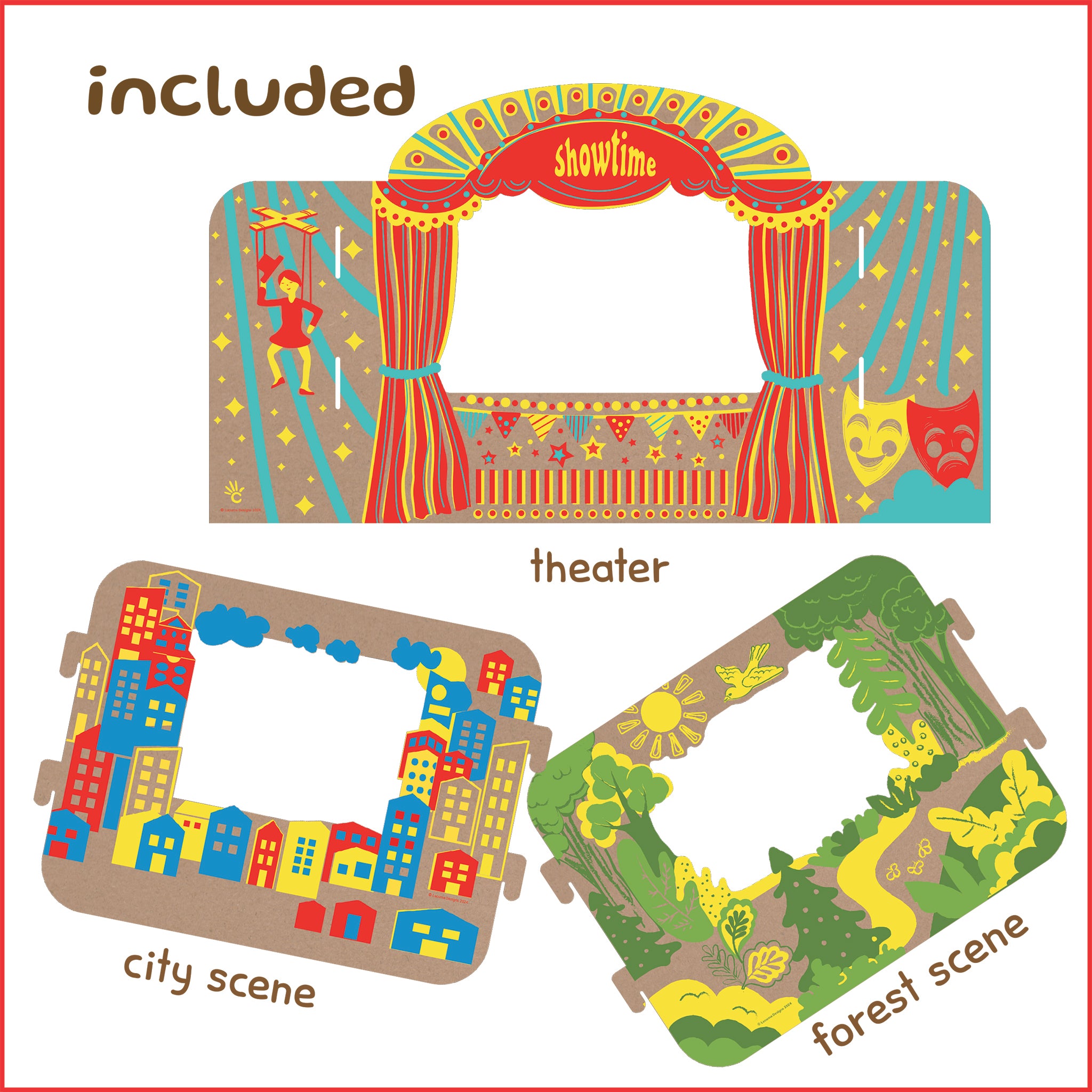 Finger Puppet Theater - Eco-Friendly Cardboard Toy