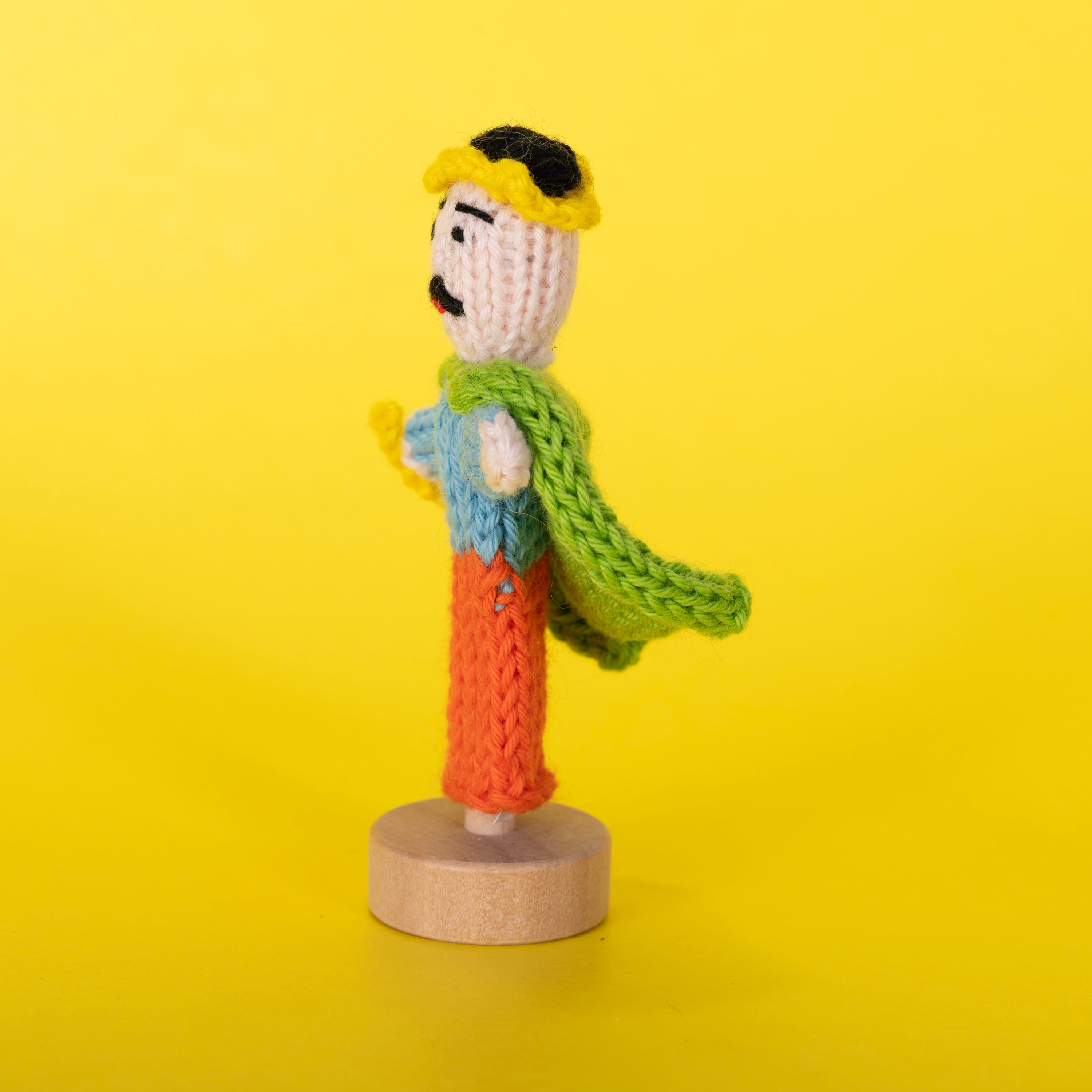 King - Bright Organic Cotton Finger Puppet
