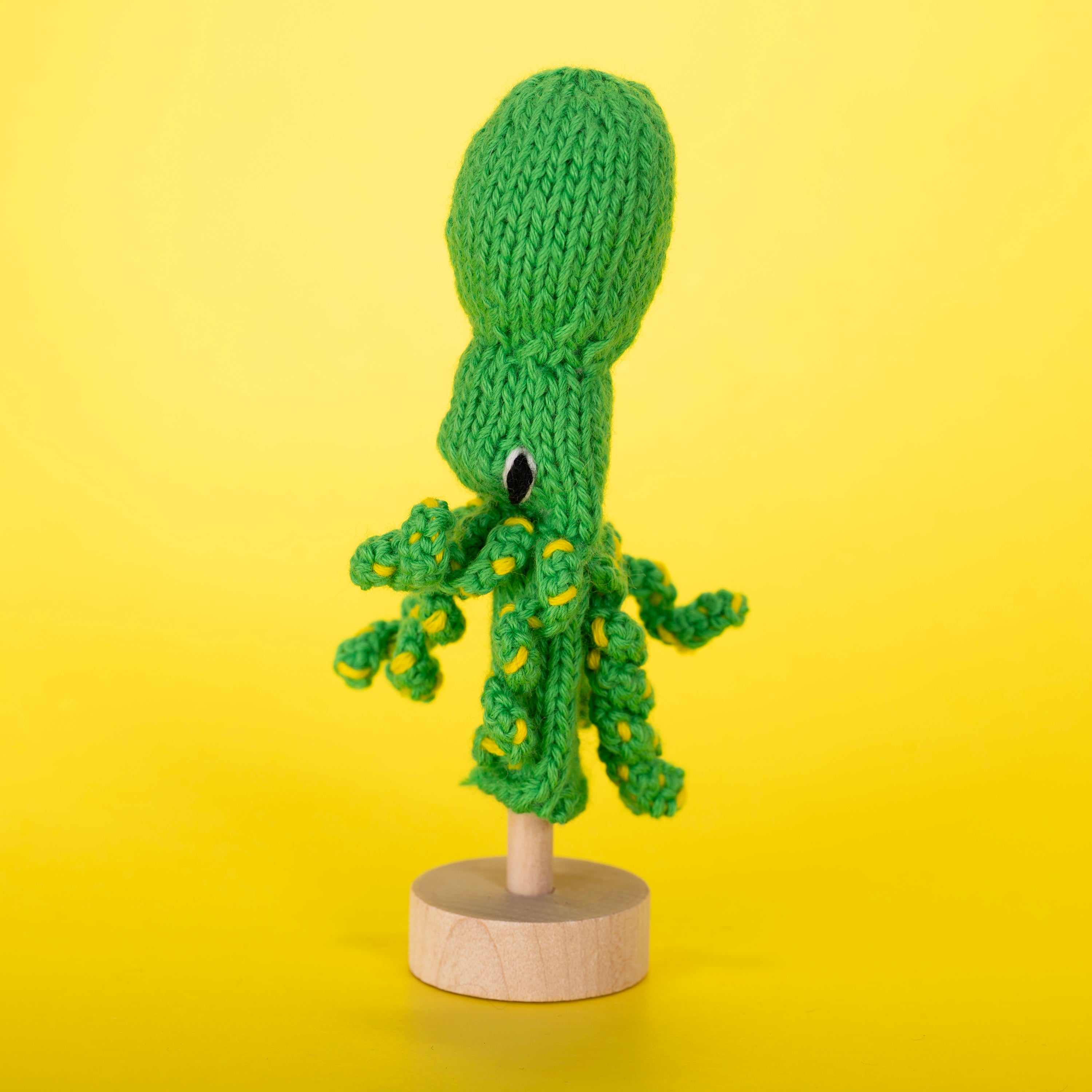 Octopus - Bright Organic Cotton Finger Puppet