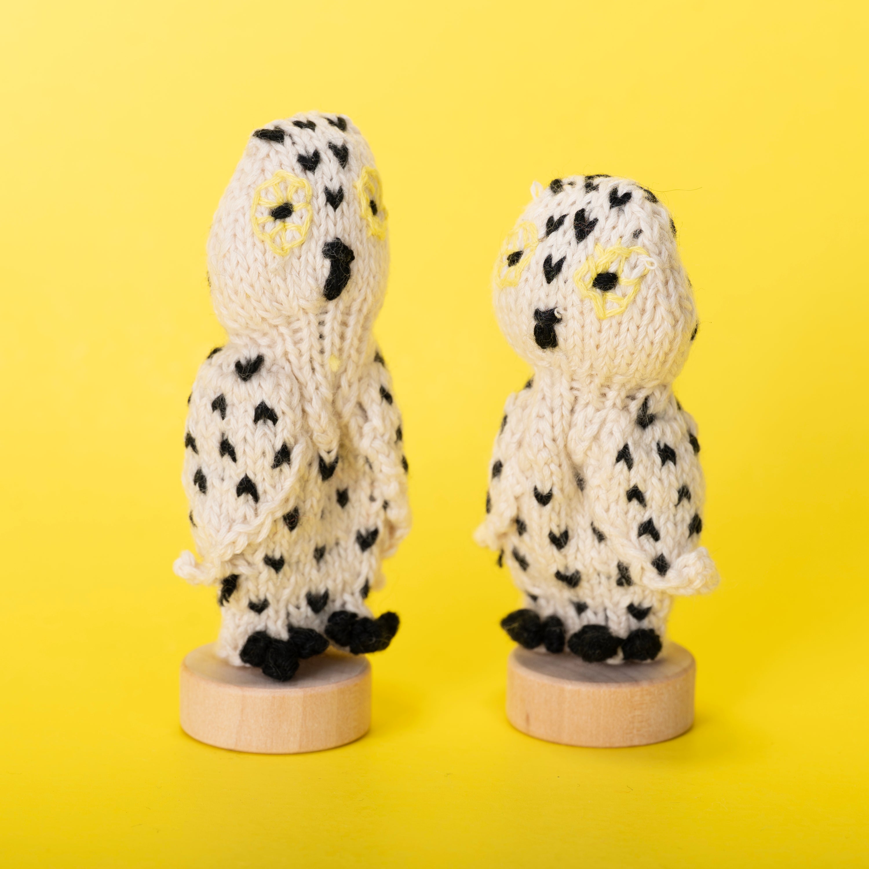 Snowy Owl - Organic Cotton Finger Puppet