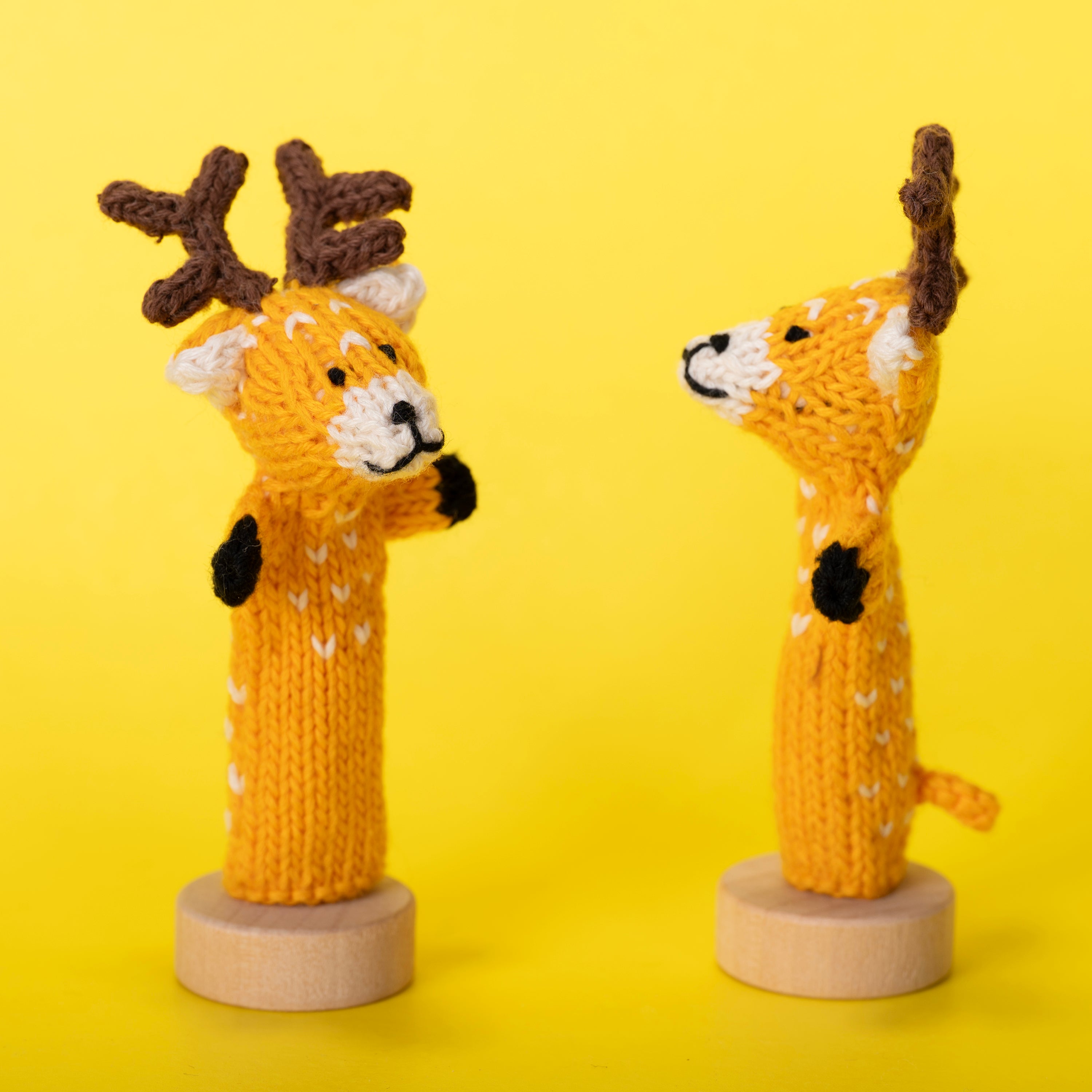 Deer - Organic Cotton Finger Puppet