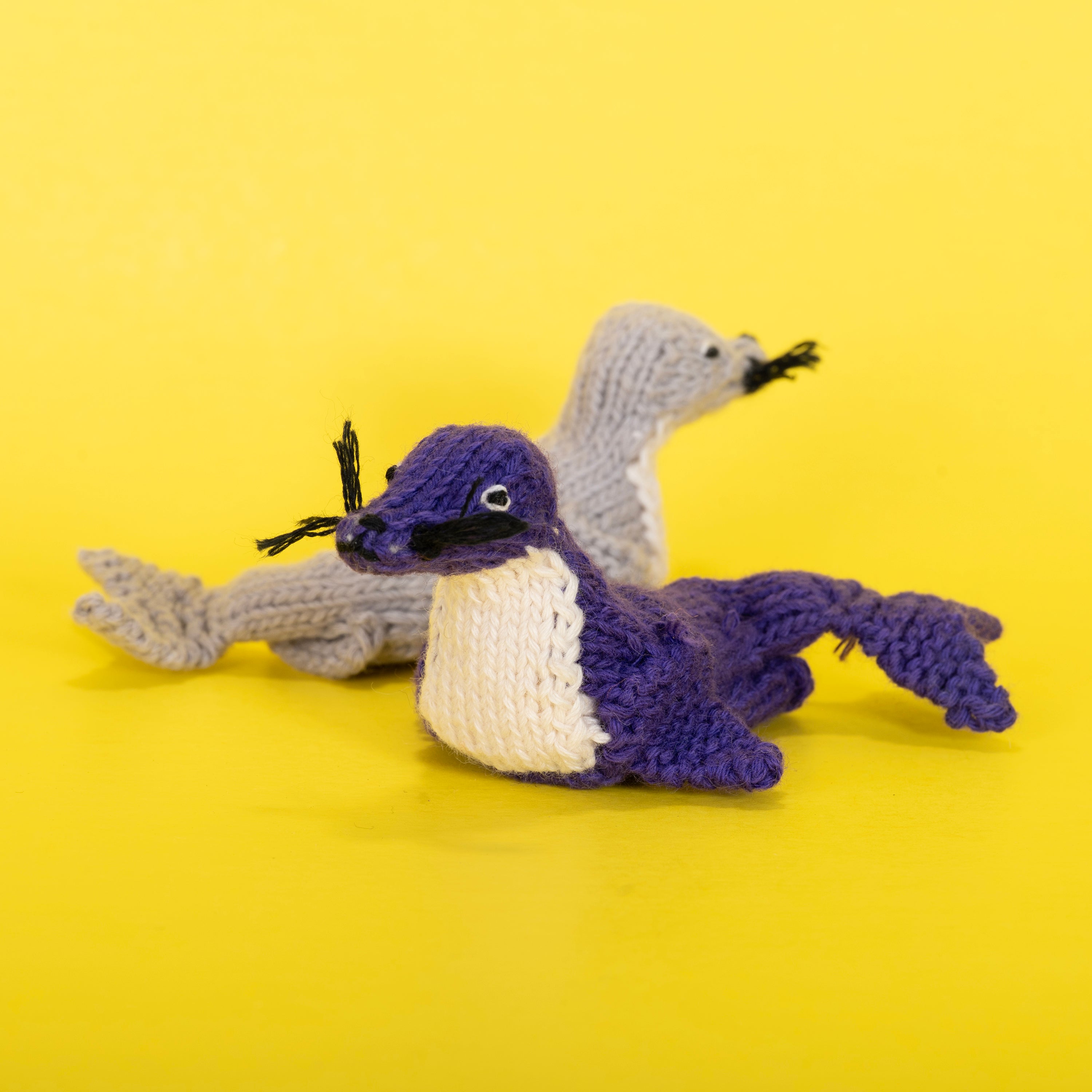 Seal - Organic Cotton Finger Puppet