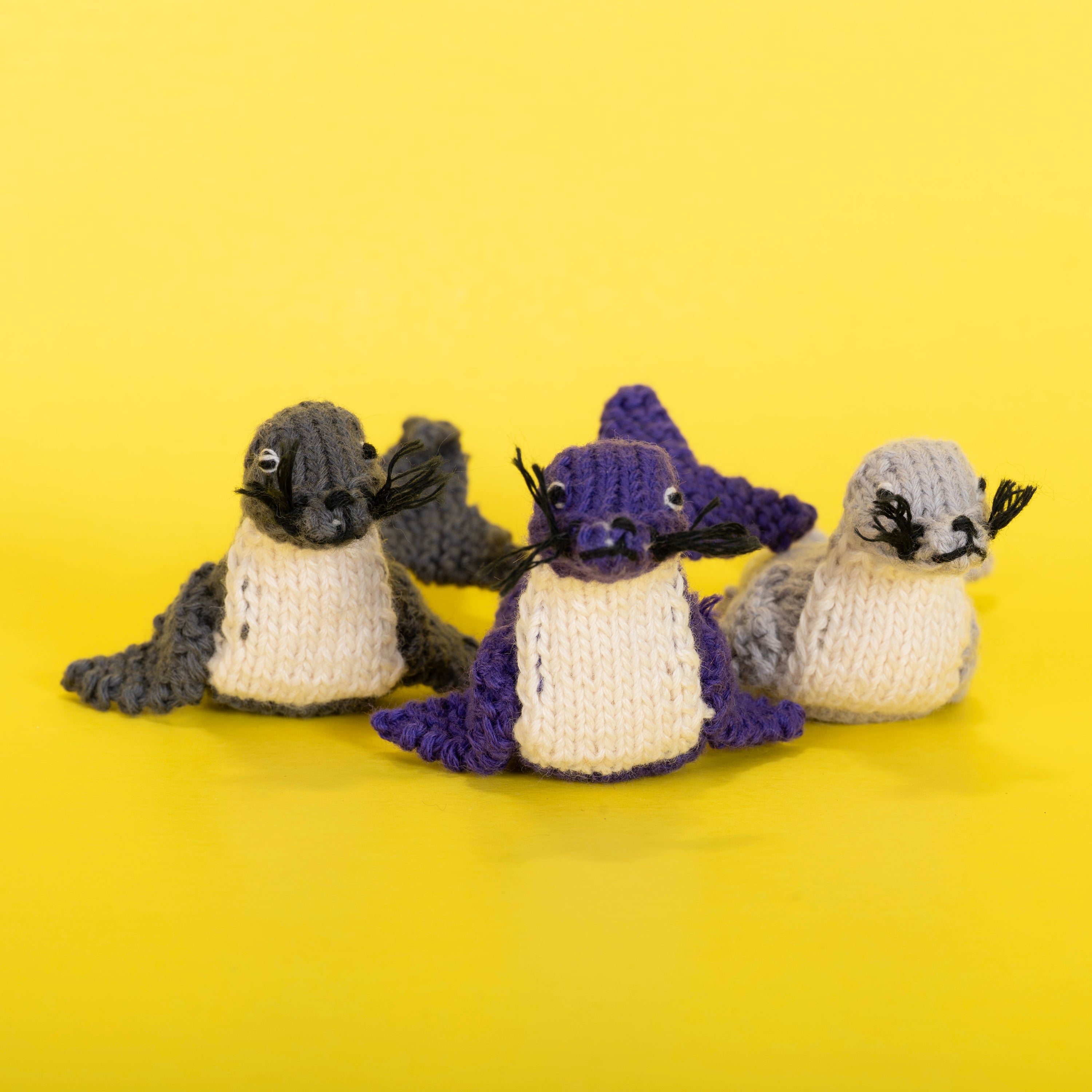 Seal - Organic Cotton Finger Puppet