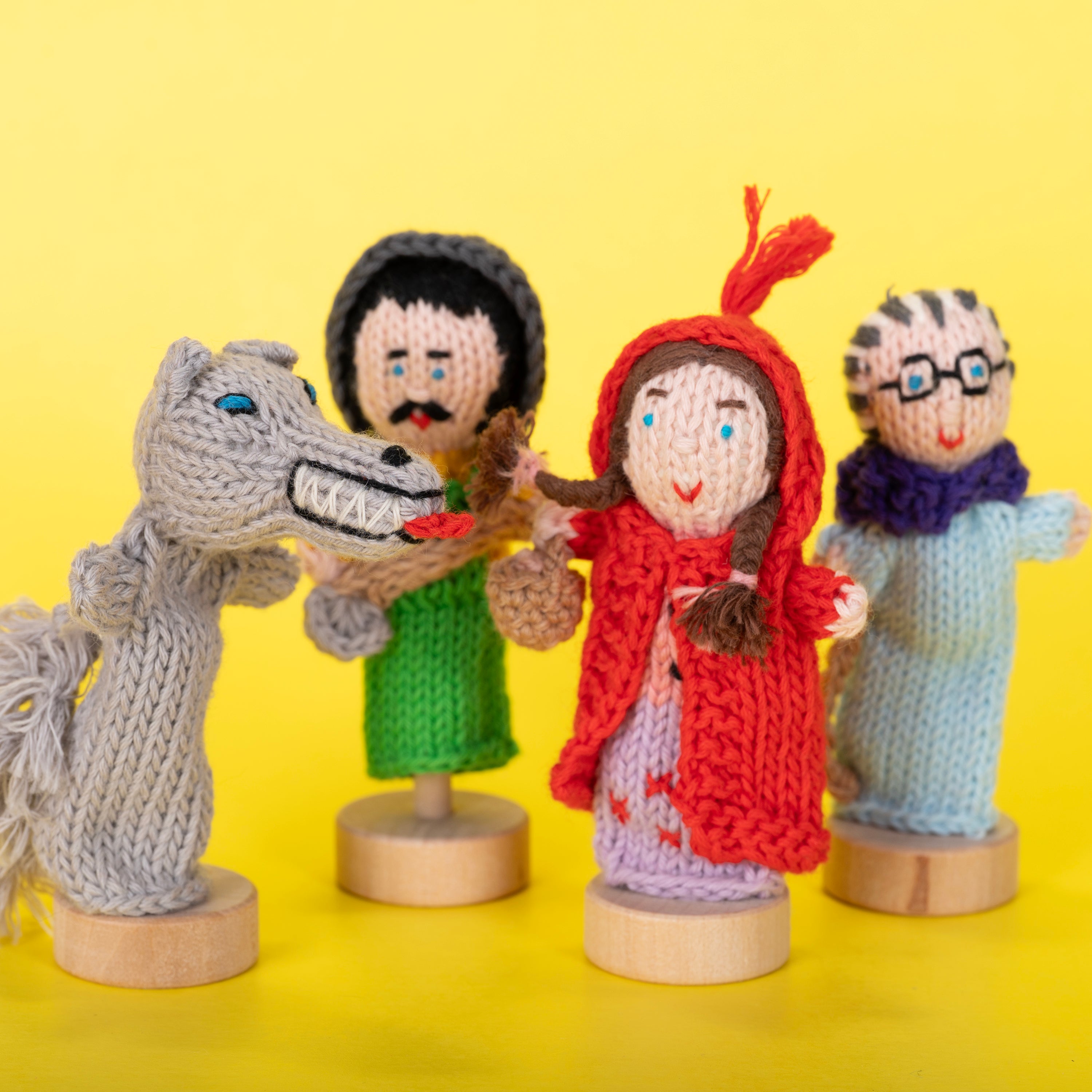 Little Red Story Pack of 4 - Organic Cotton Finger Puppets
