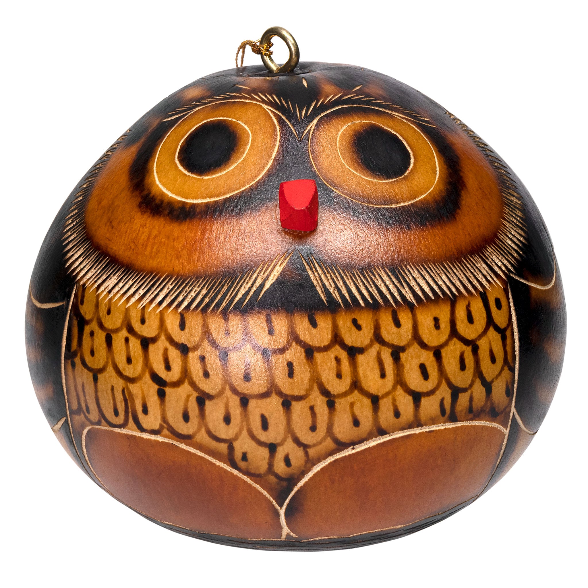 Owl - Gourd Ornament