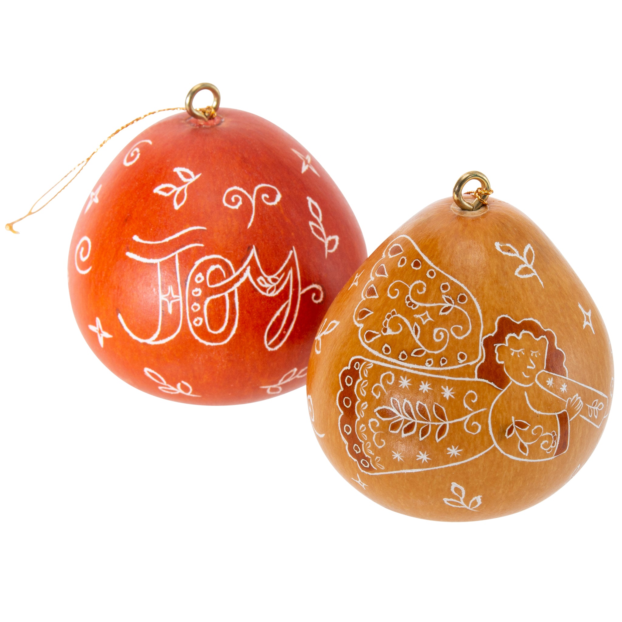 Angel Joy - Mini Gourd Ornament