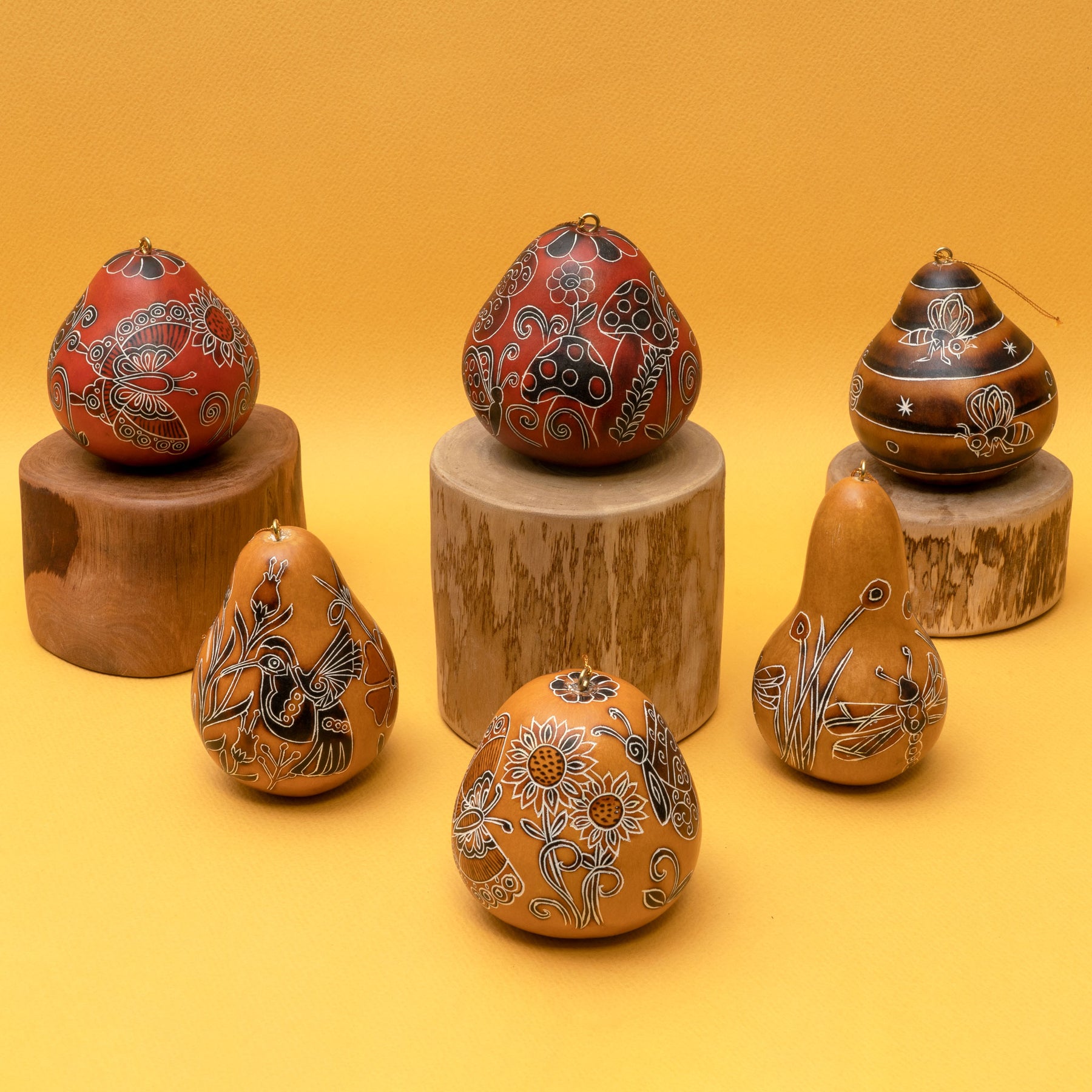Nature Gourd Ornament (1 from the mix)
