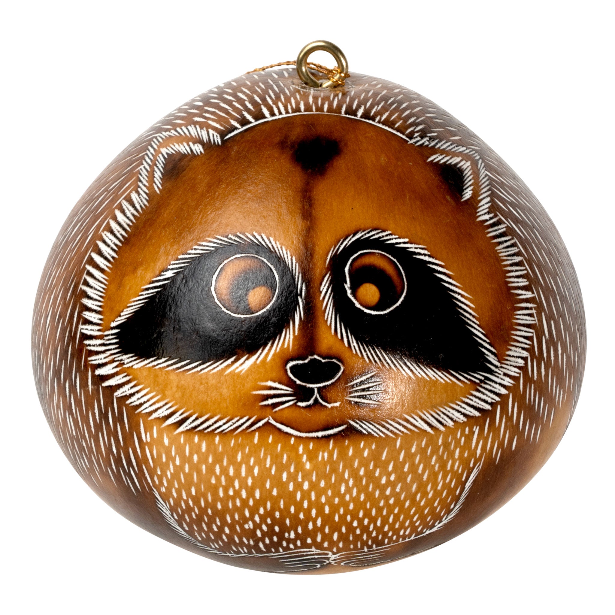 Raccoon - Gourd Ornament