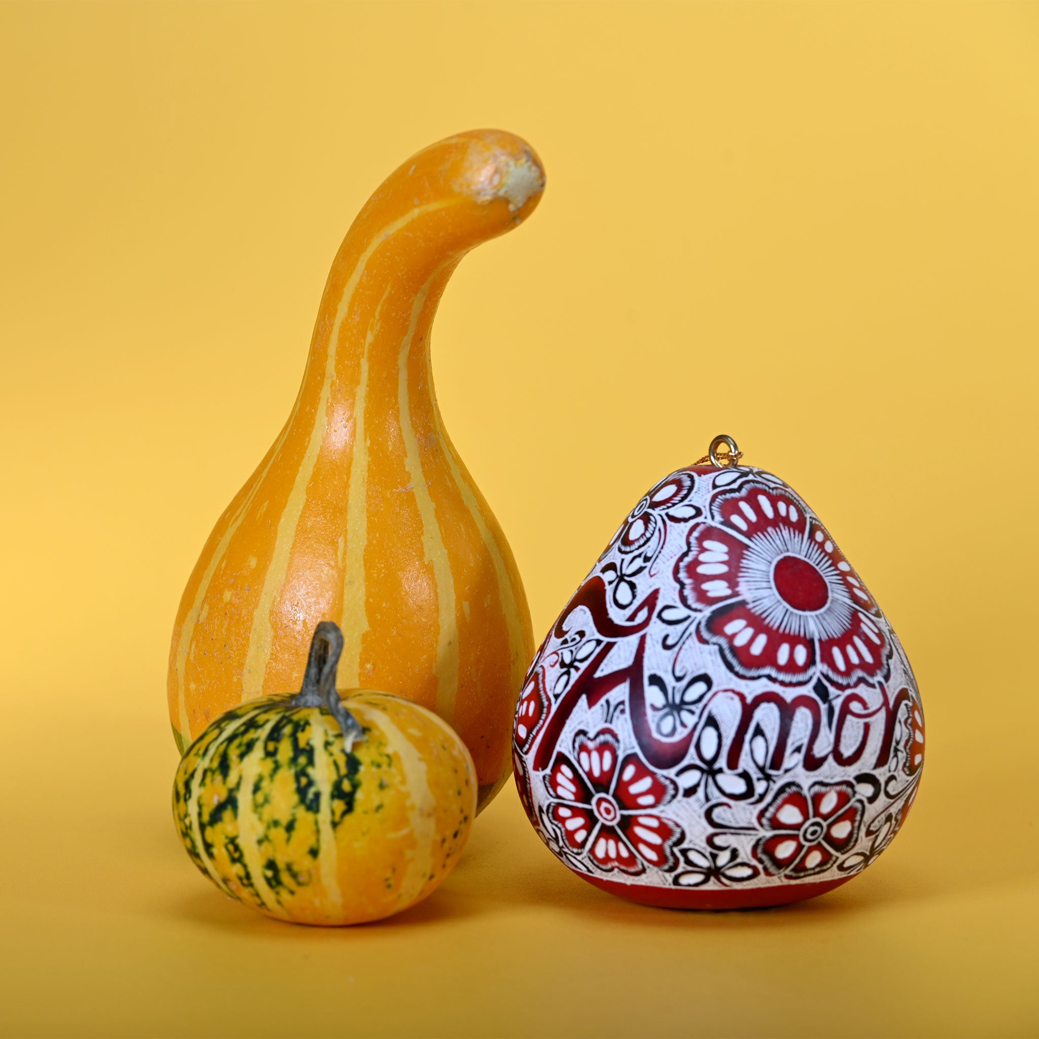Love Birds - Gourd Ornament