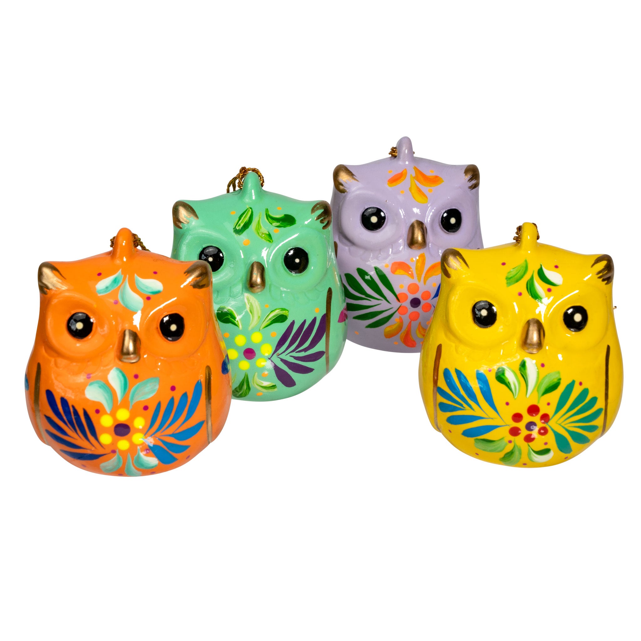Owl - Confetti Ceramic Ornament