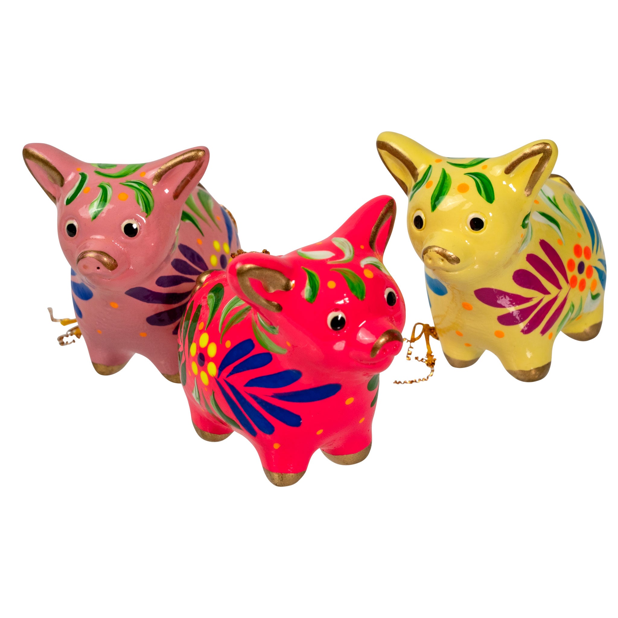 Pig - Confetti Ceramic Ornament