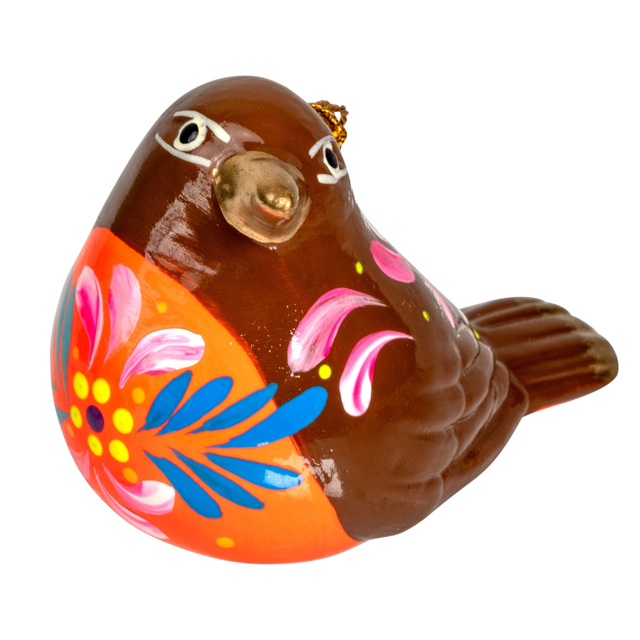 Robin - Confetti Ceramic Ornament