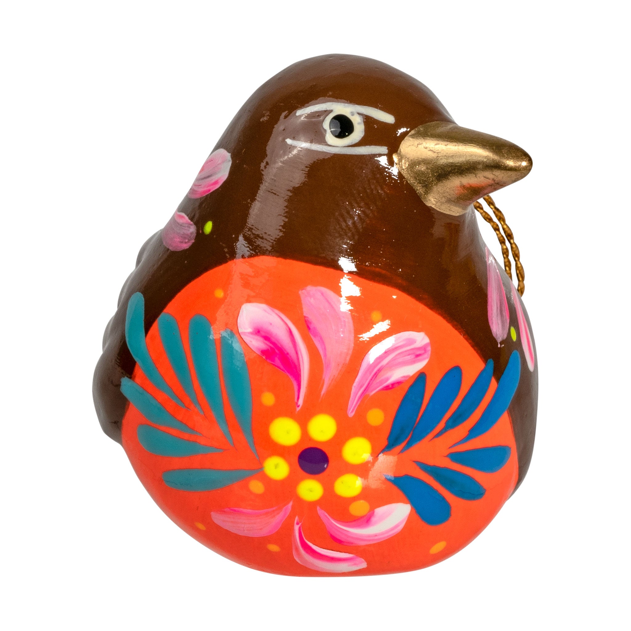 Robin - Confetti Ceramic Ornament