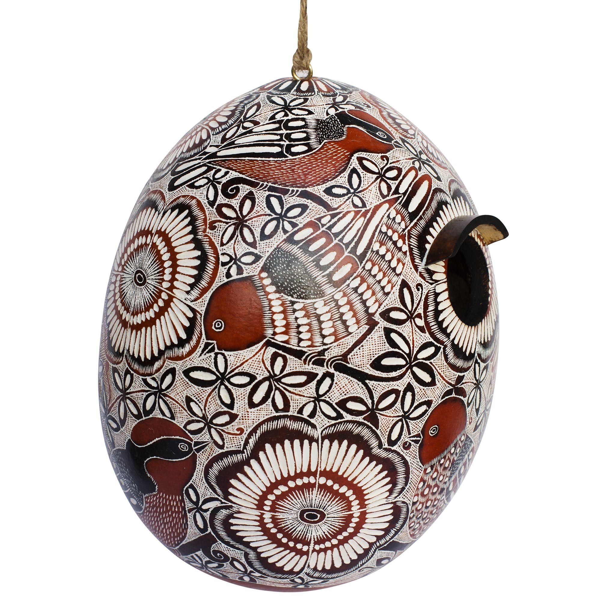 Lace Birds - Gourd Birdhouse