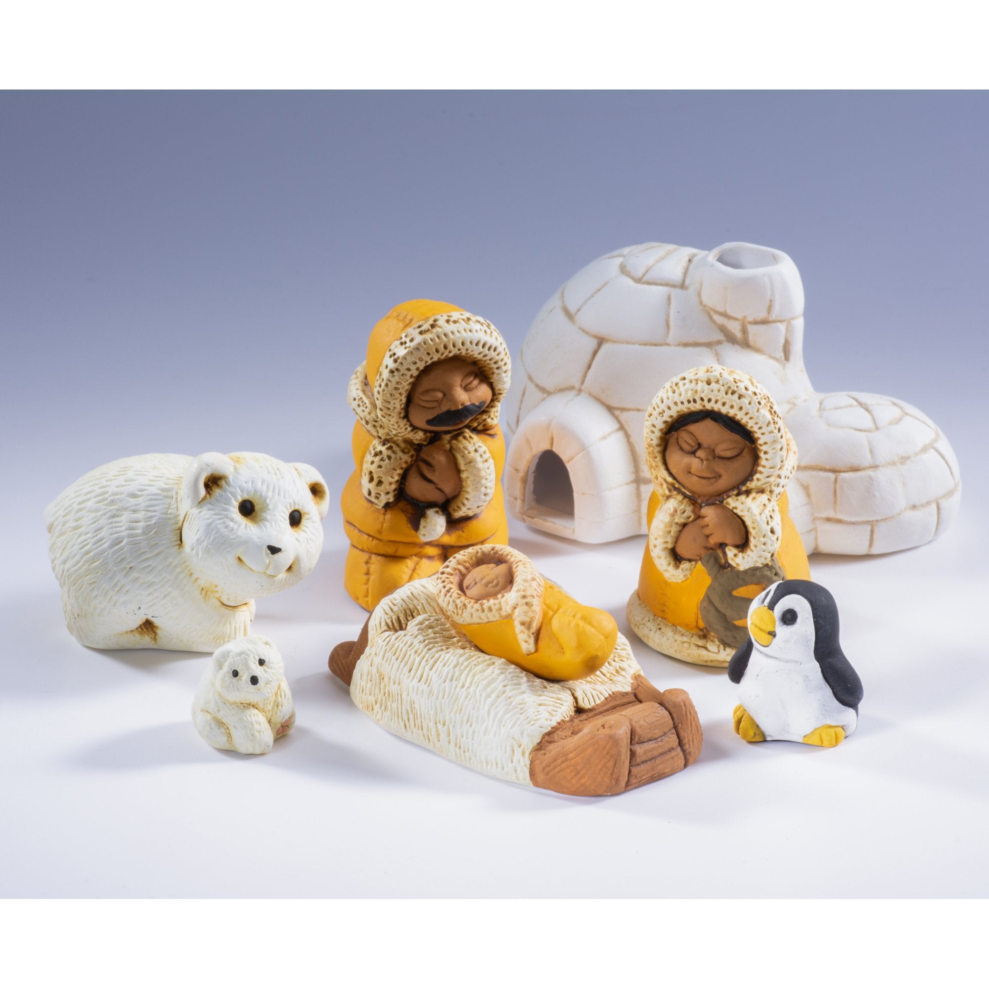 Polar - Small Nativity Set of 8, 2.25" H