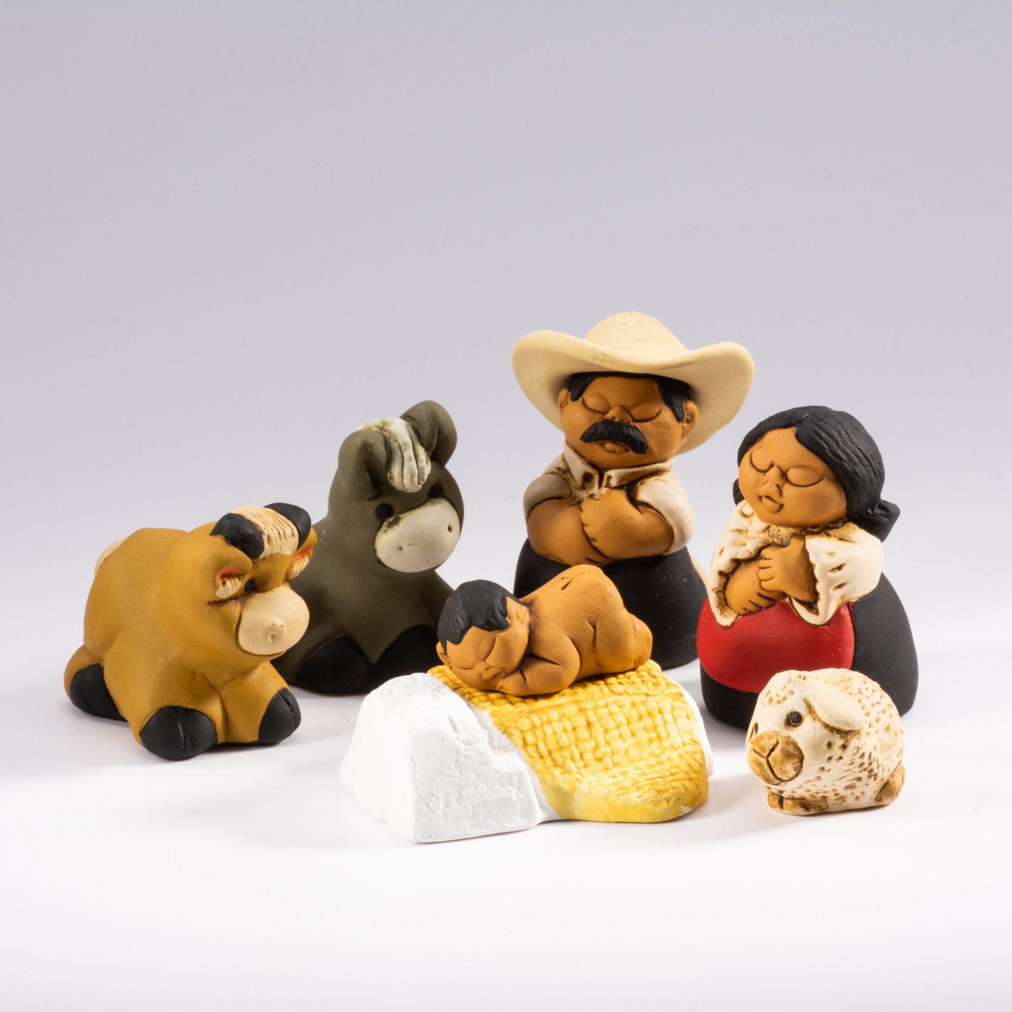 Characato - Small Nativity Set of 9, 2.25" H