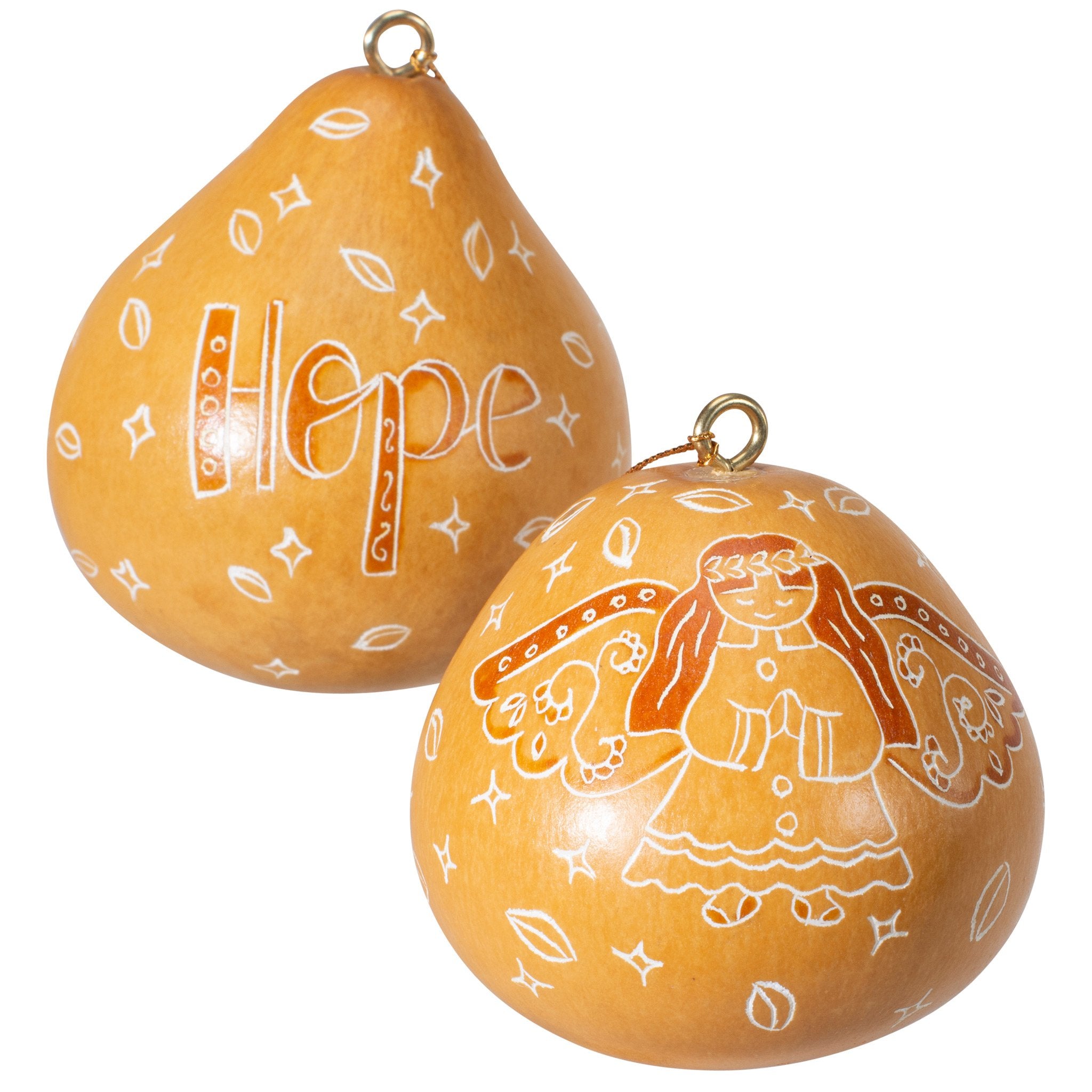Angel Hope - Mini Gourd Ornament
