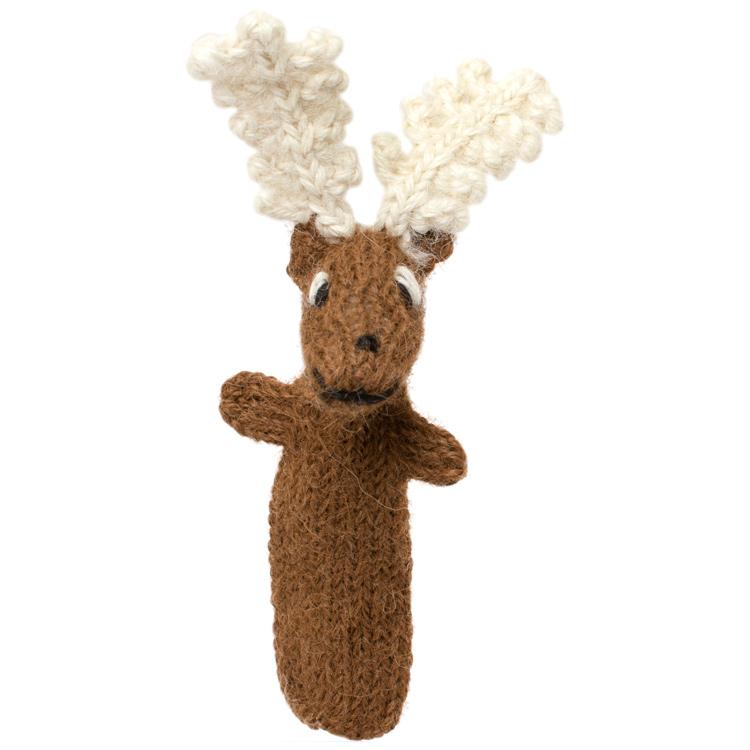 Elk - Alpaca Finger Puppet