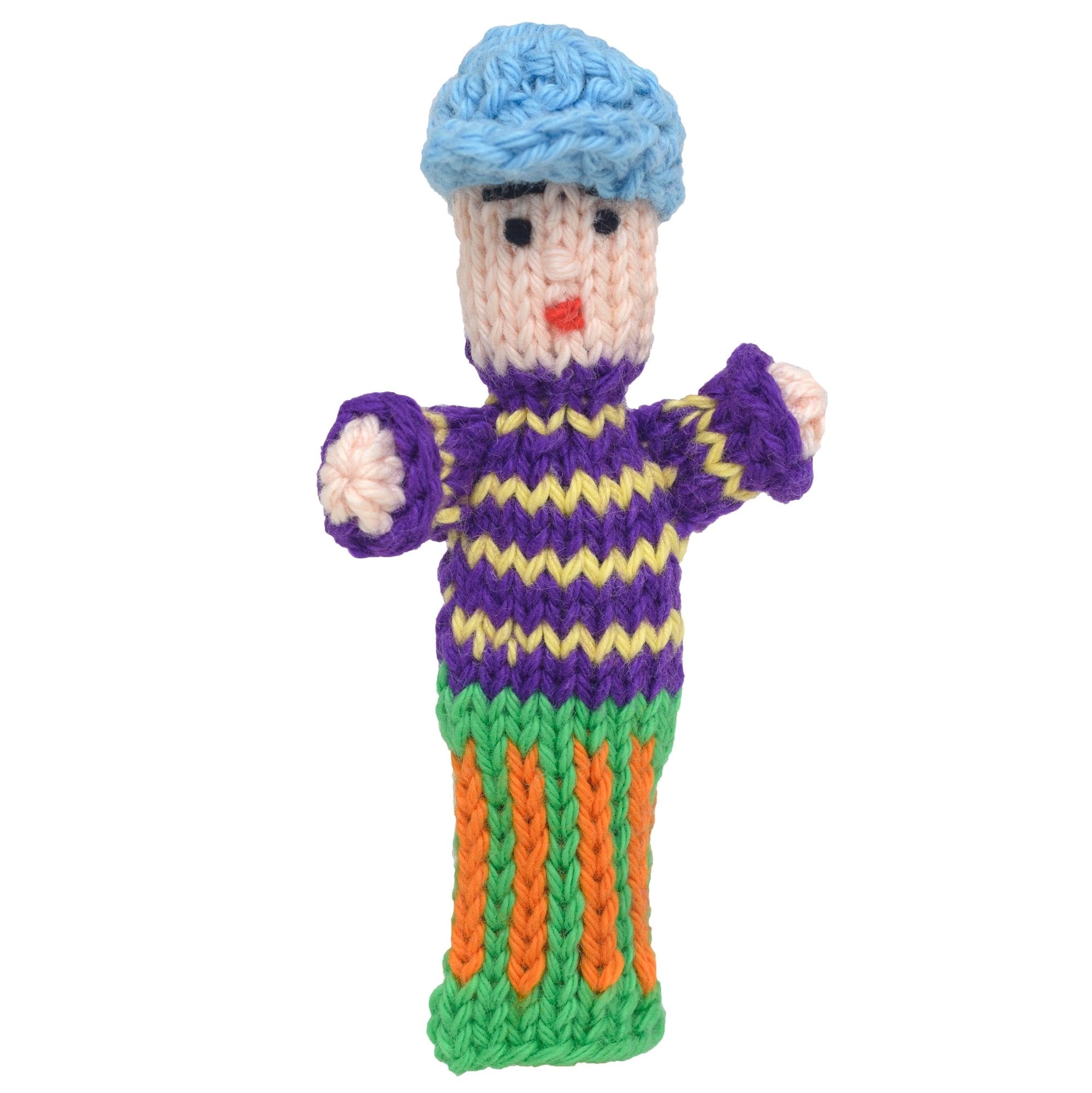 Boy - Bright Organic Cotton Finger Puppet