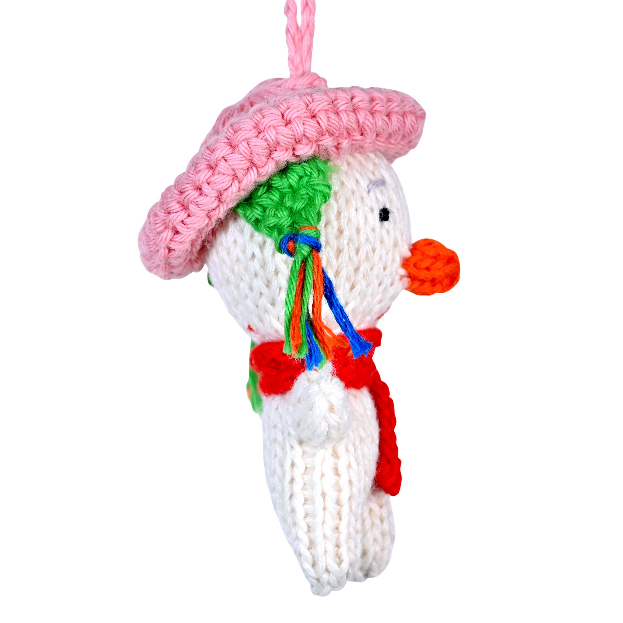 Snowman Knitted Ornament