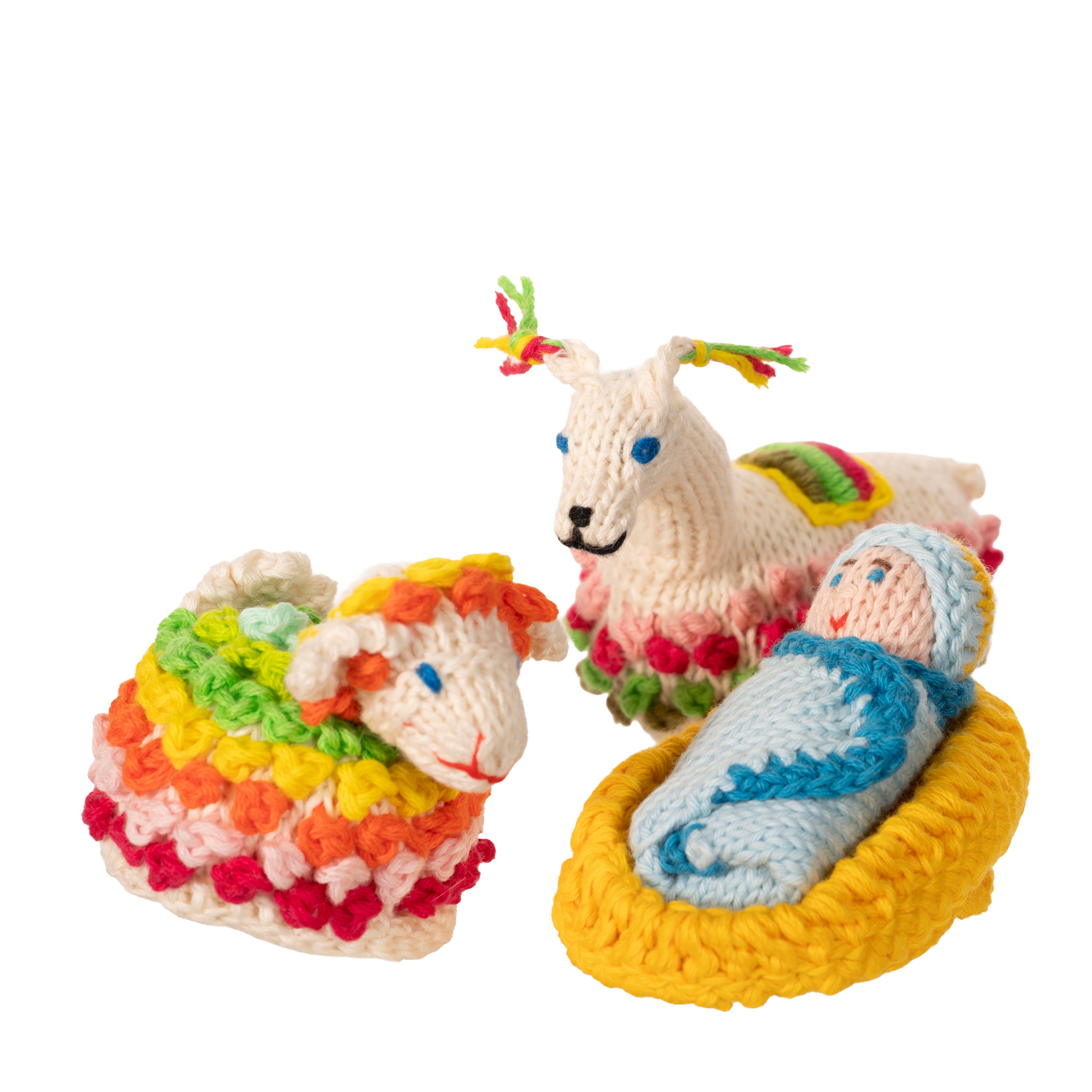 Highland Nativity - Organic Cotton Knit Set of 5