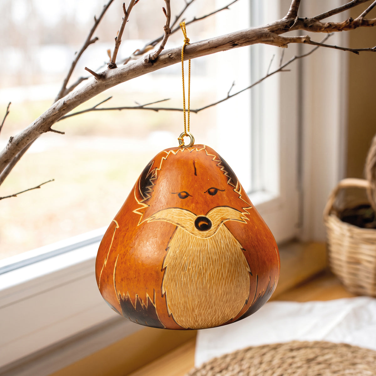 Fox - Gourd Ornament