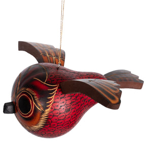 Flying Owl - Gourd Ornament