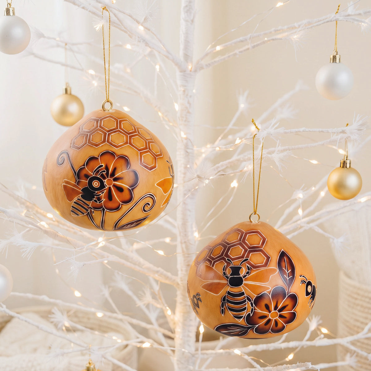 Beehive - Gourd Ornament