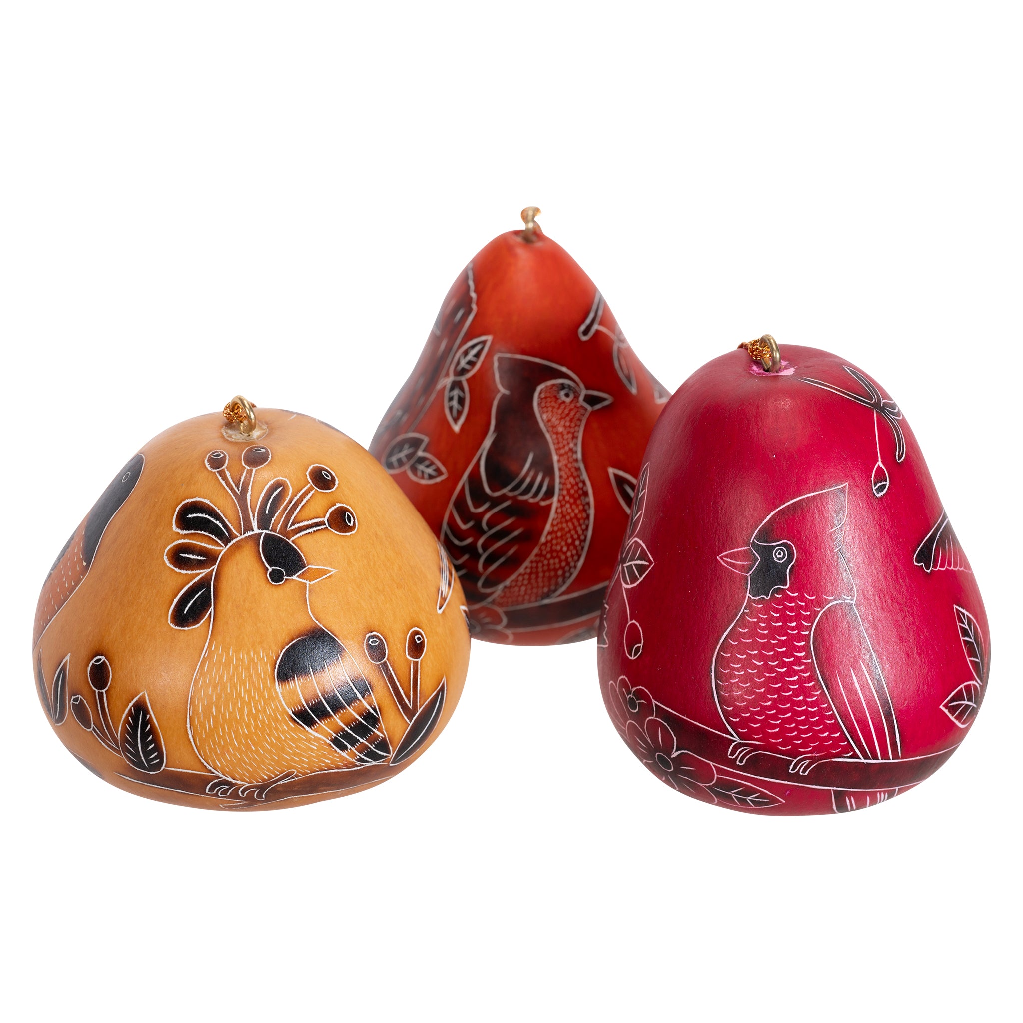 Backyard Birds - Gourd Ornament (sold in 12's)