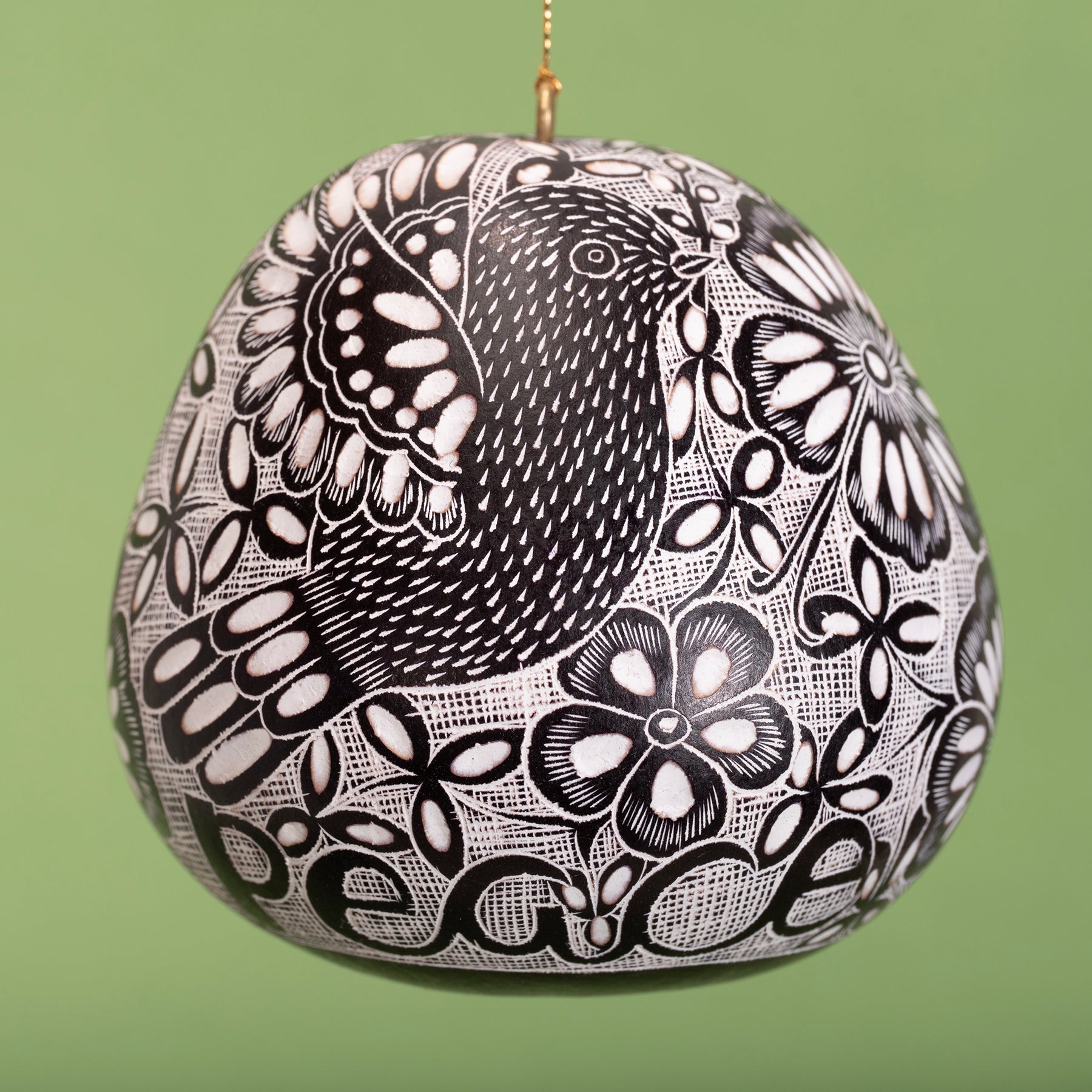 Dove of Peace - Gourd Ornament