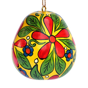 Sunflowers - Painted Gourd Ornament (sold as 6's)
